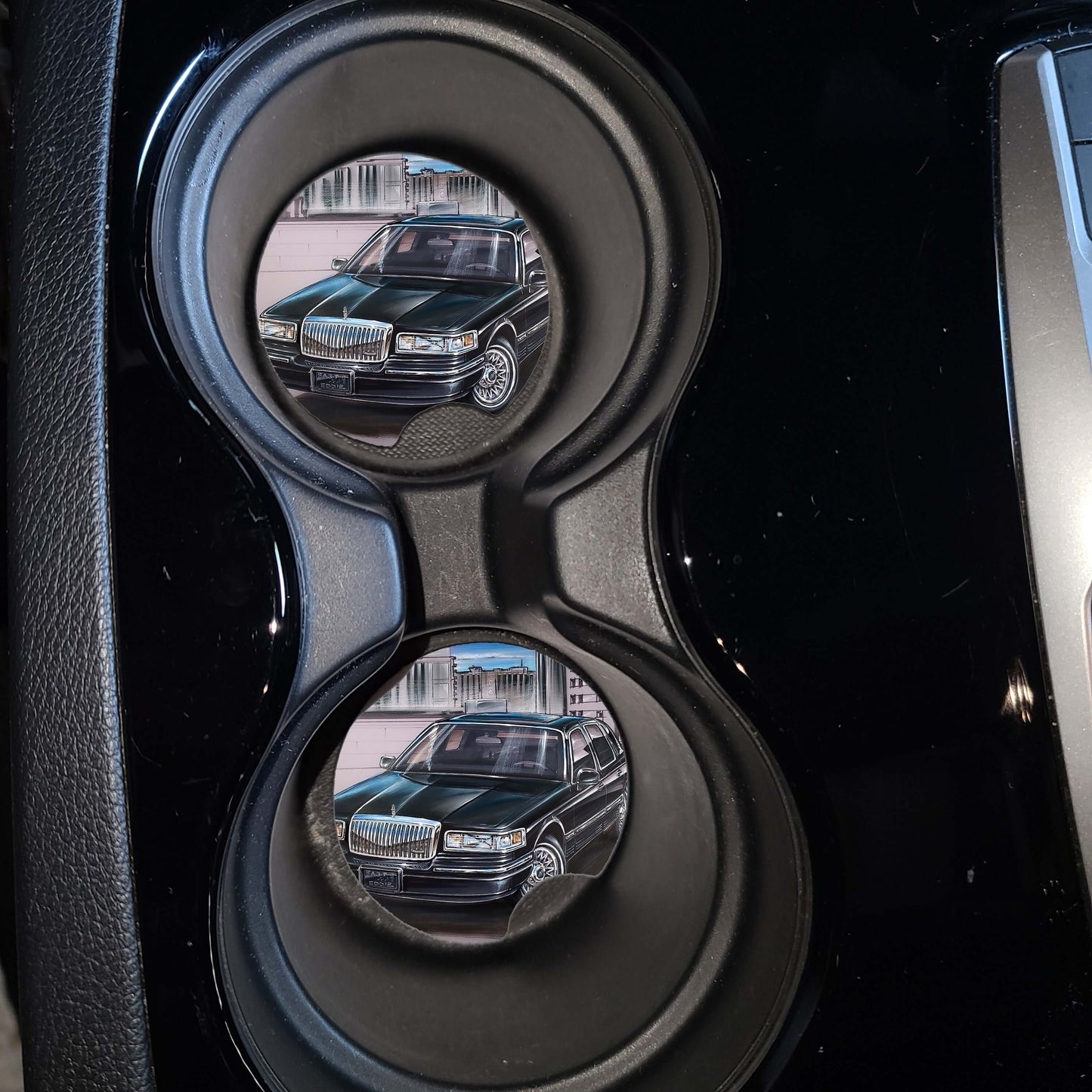 MSP Town Car  - MaddK Studio -  car drink coaster