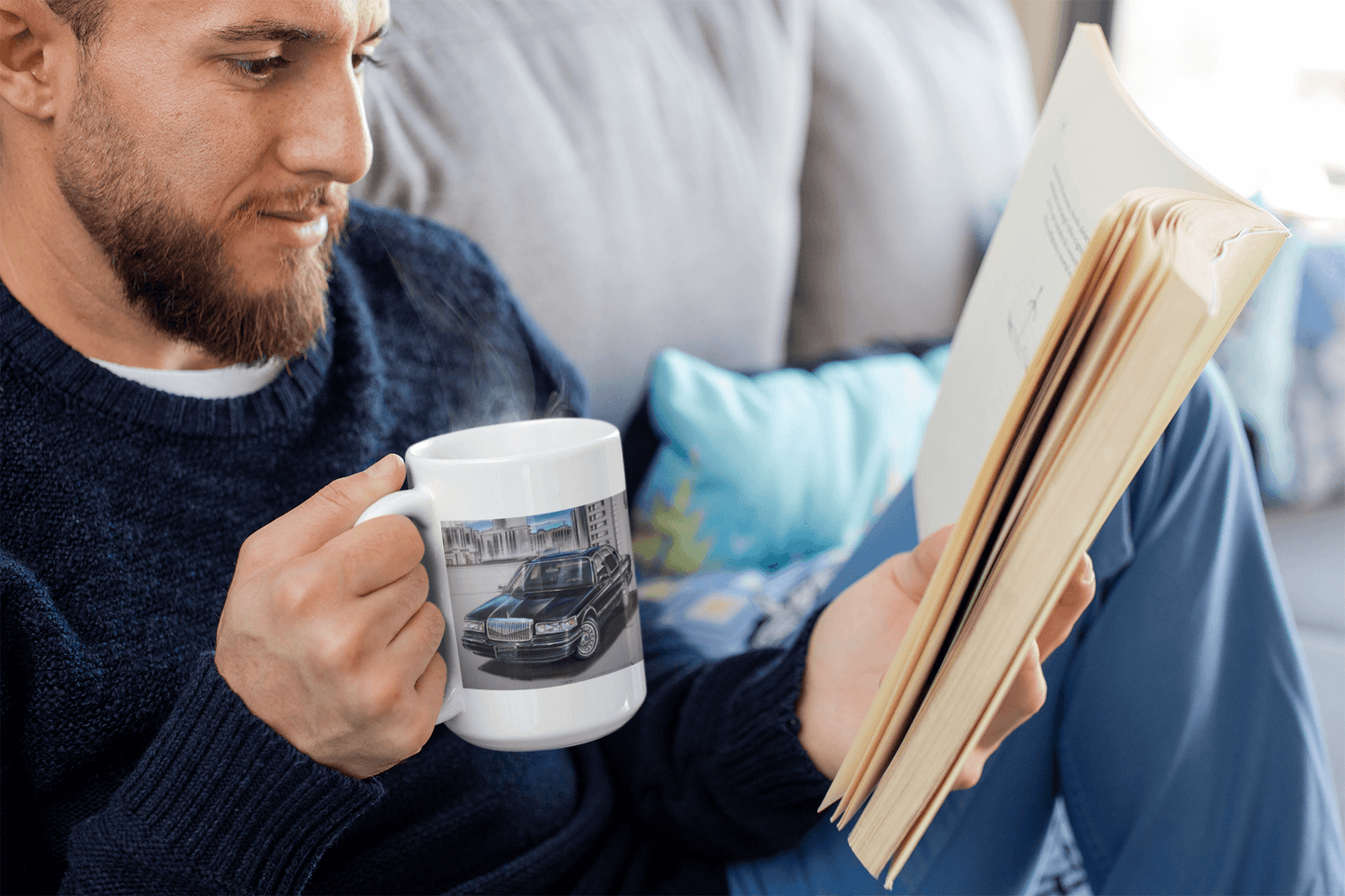 MSP town car - MaddK Studio- White glossy mug