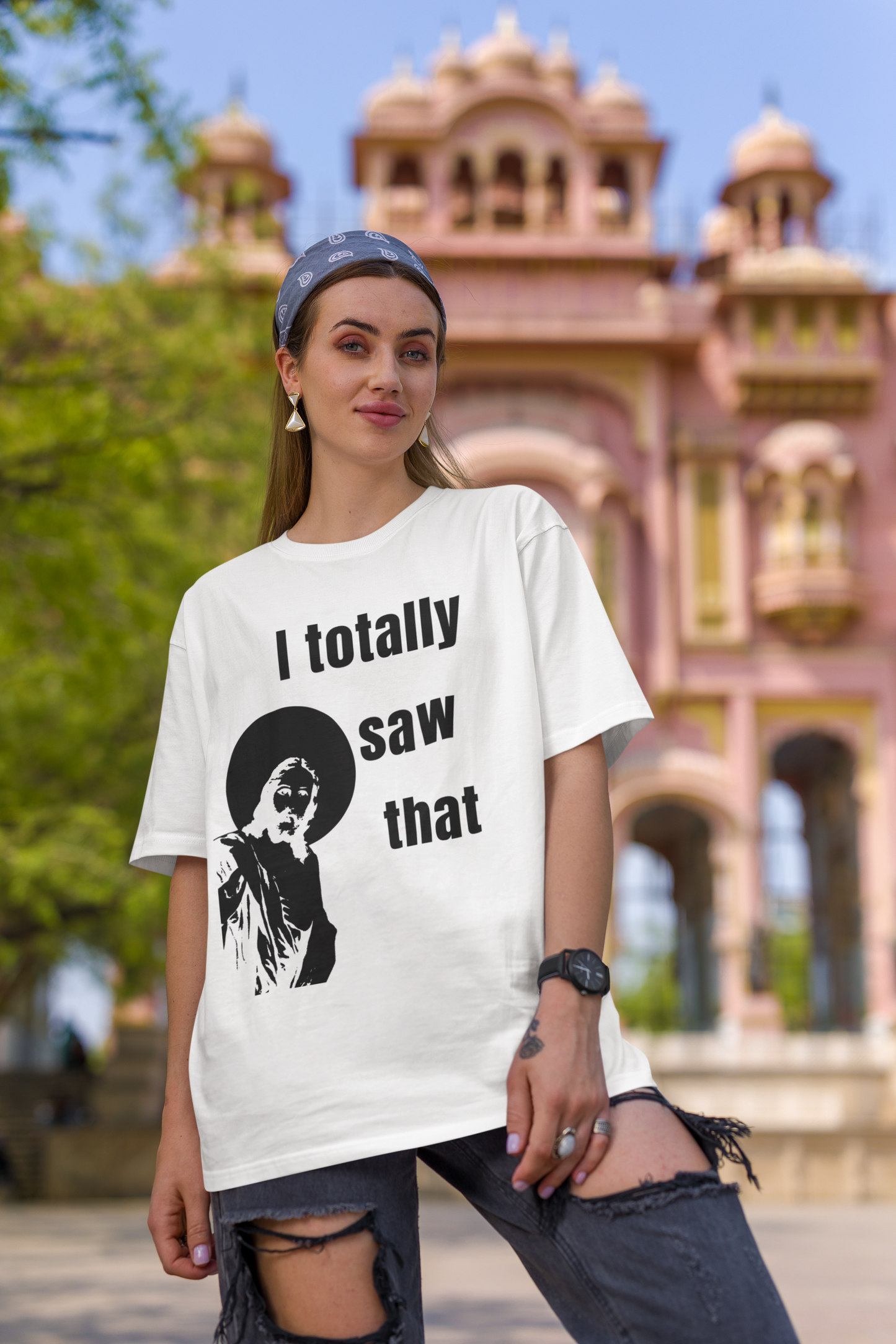 I totally saw that - Unisex T-Shirt All Christian christmas Christmas gift dads day gift FB gift for dad gift for grandpa gift for her gift for him gift for mom gift for sister gift for wife god i saw that i totally saw that jesus jesus meme moms gift smoking Unique gift