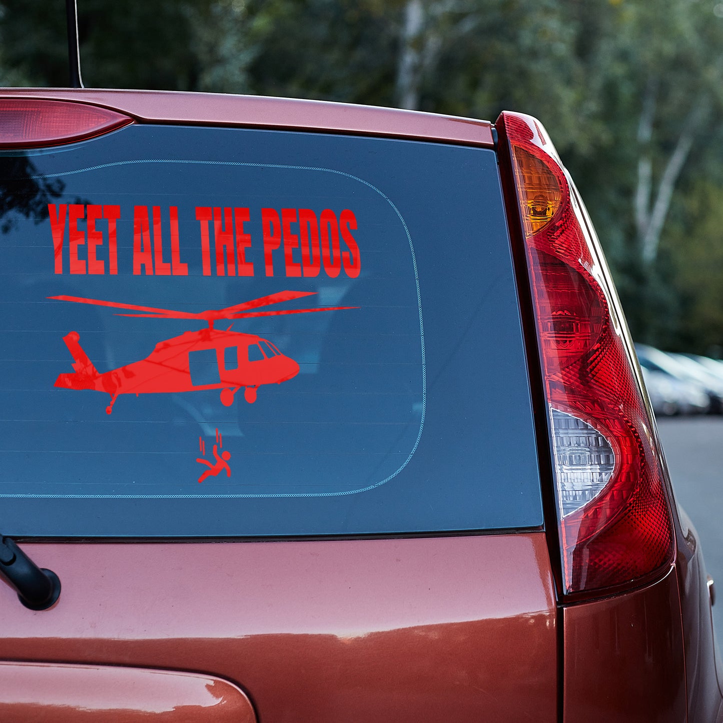 yeet all the Pedos Vinyl Decal Diddy Epstein Epstein Client List p diddy window decal window sticker