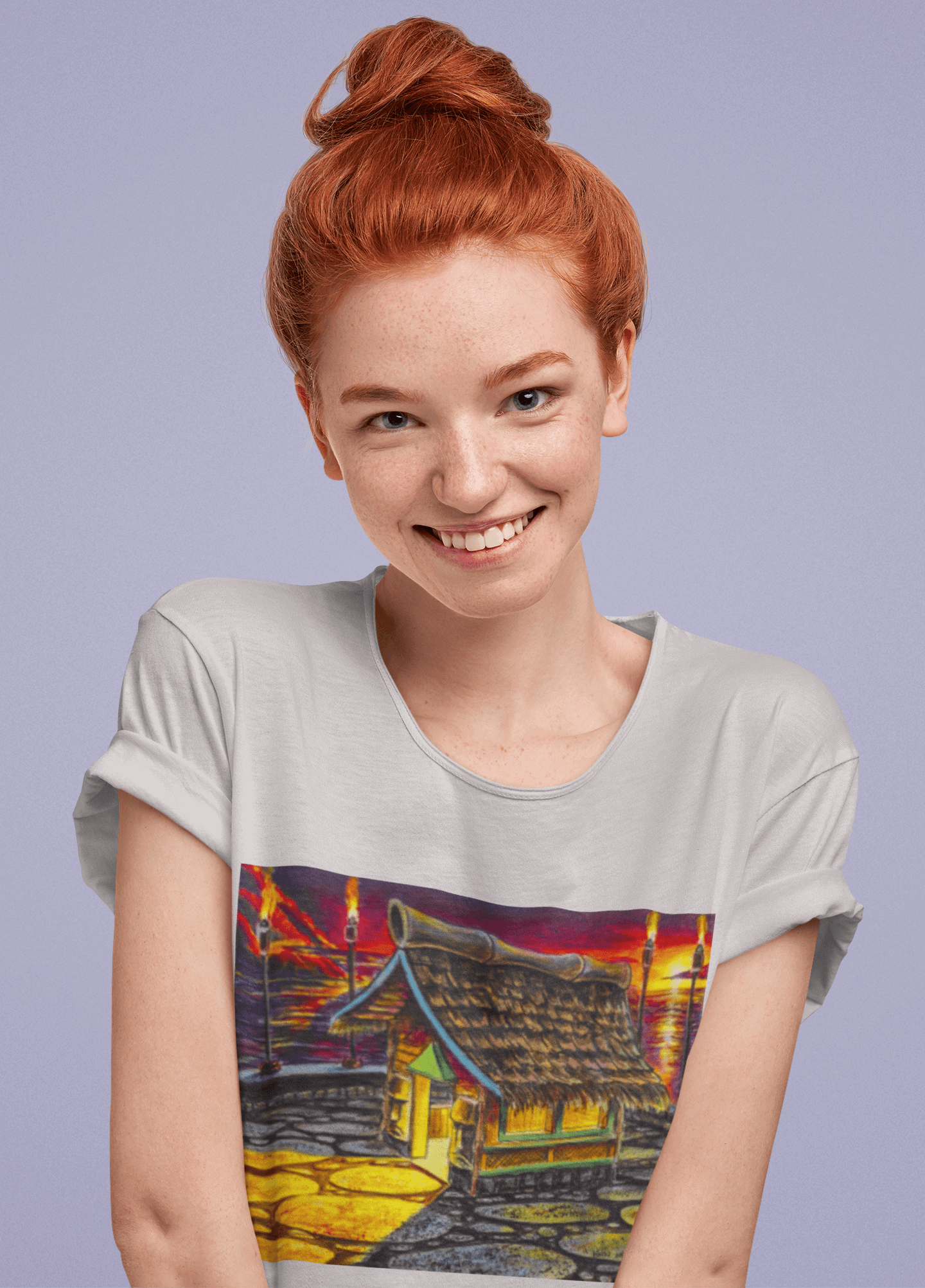 Island Tiki Hut - MaddK Studio - Unisex Short-Sleeve T-Shirt