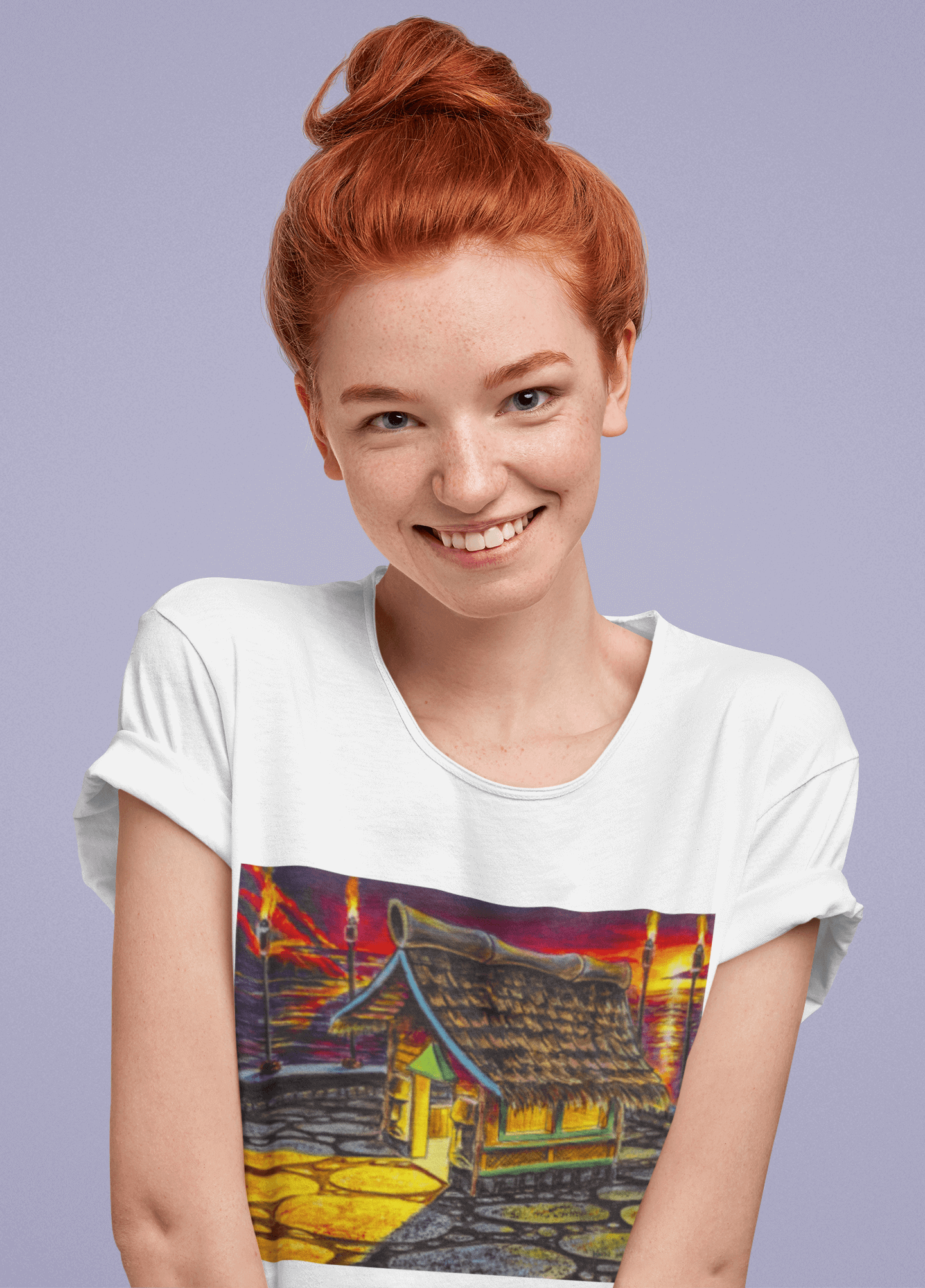 Island Tiki Hut - MaddK Studio - Unisex Short-Sleeve T-Shirt