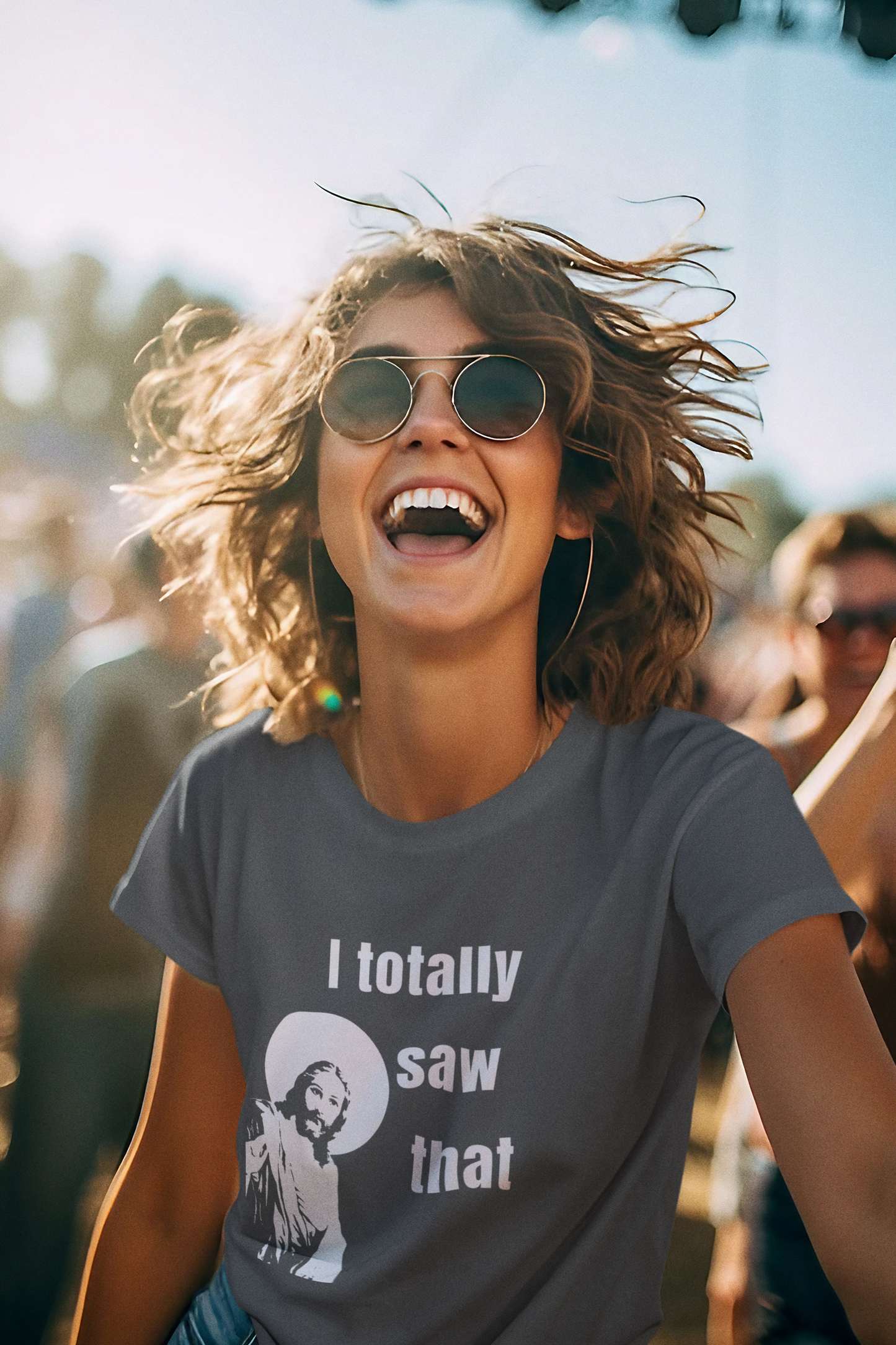 I totally saw that - Unisex T-Shirt All Christian christmas Christmas gift dads day gift FB gift for dad gift for grandpa gift for her gift for him gift for mom gift for sister gift for wife god i saw that i totally saw that jesus jesus meme moms gift smoking Unique gift