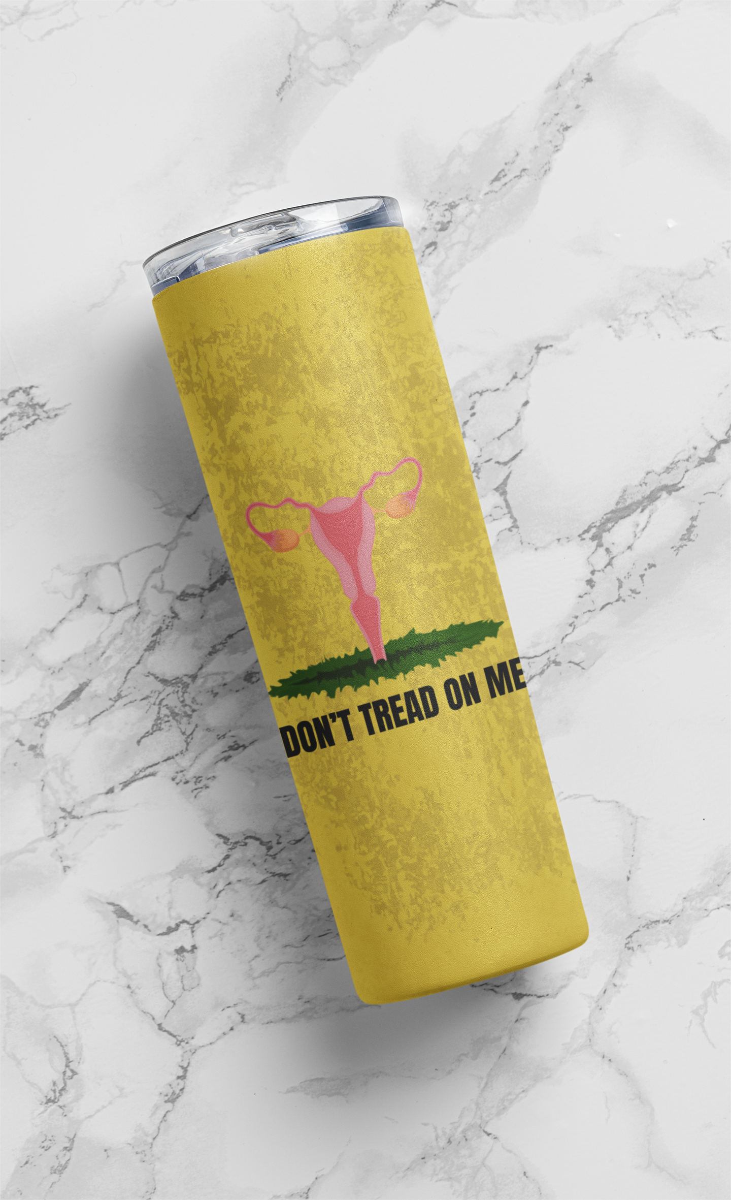 Don't tread on me skinny 20 ounce tumbler Abortion rights Gadsden flag liberty mothers day gift RGB Ruth Bader Ginsberg stocking stuffer woman Woman's body