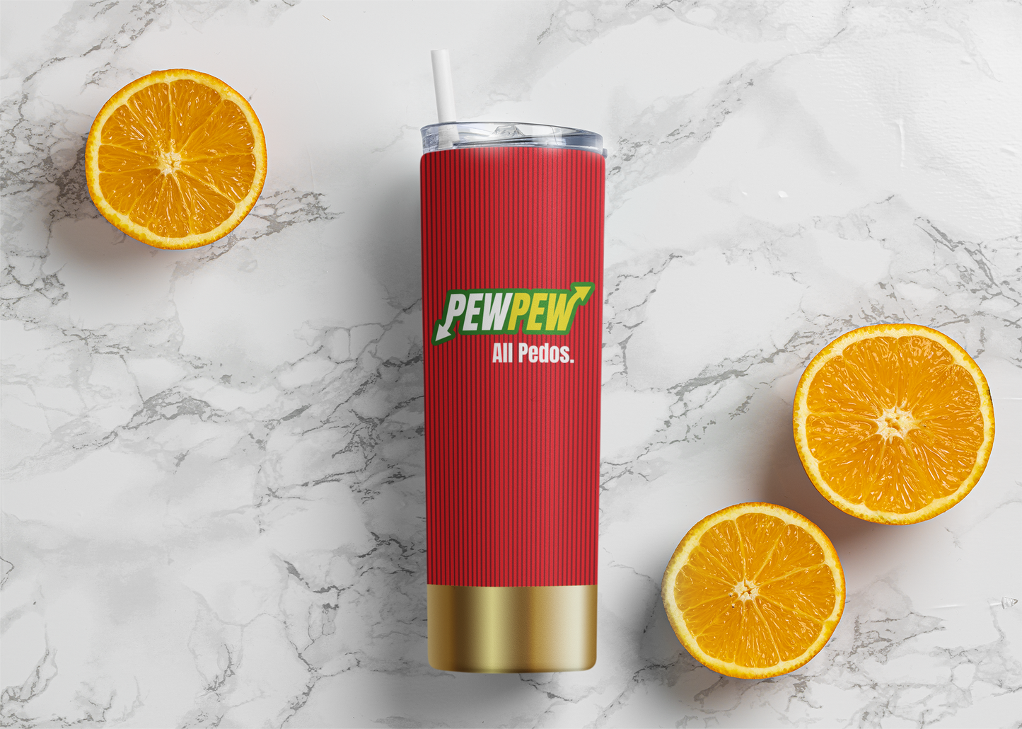 Pew Pew ALL the Pedos 20 ounce tumbler Epstein Epstein Client List freedom liberty MAP Pedophile save the kids Shotgun