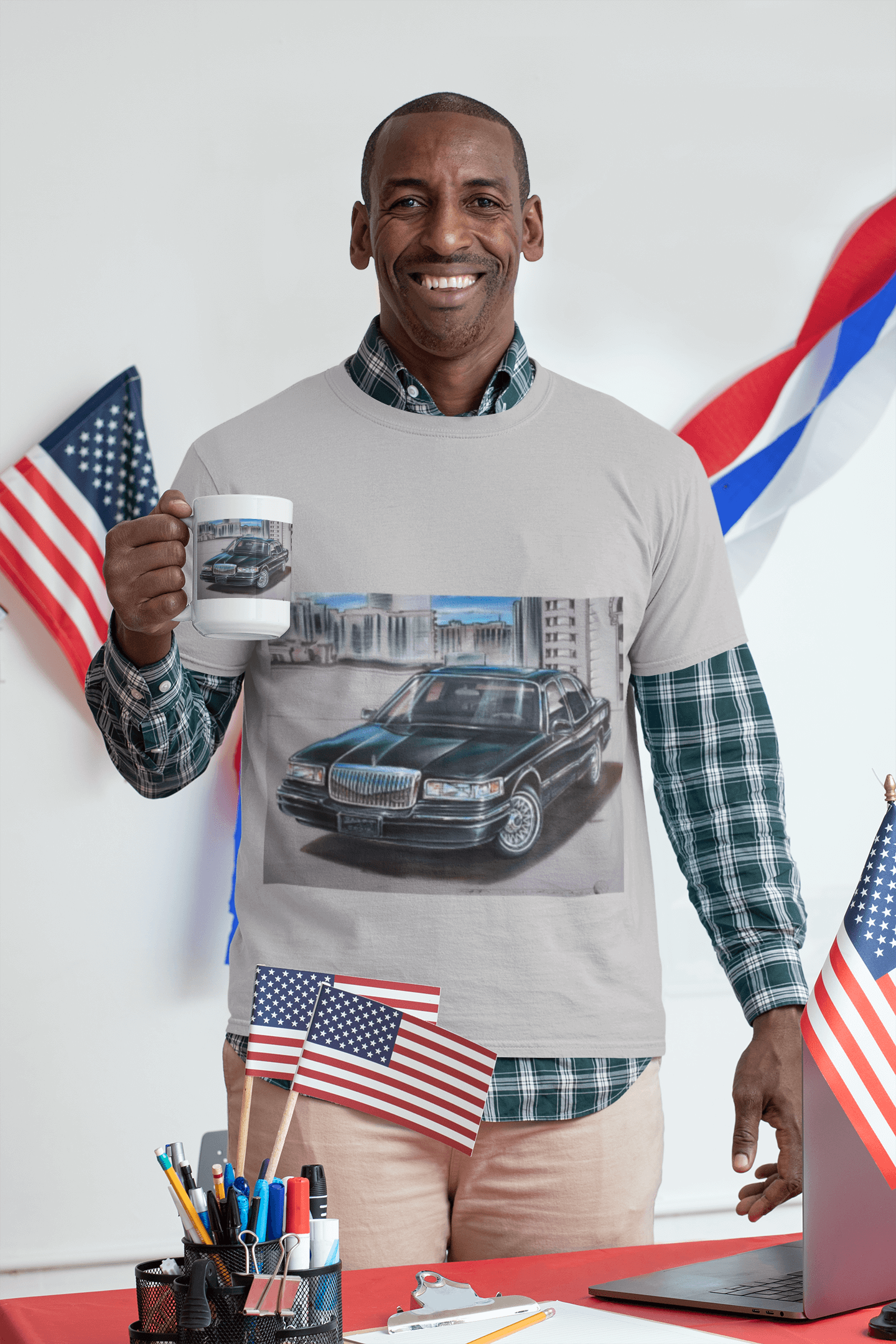 MSP Town Car- MaddK Studio - Unisex Short-Sleeve T-Shirt