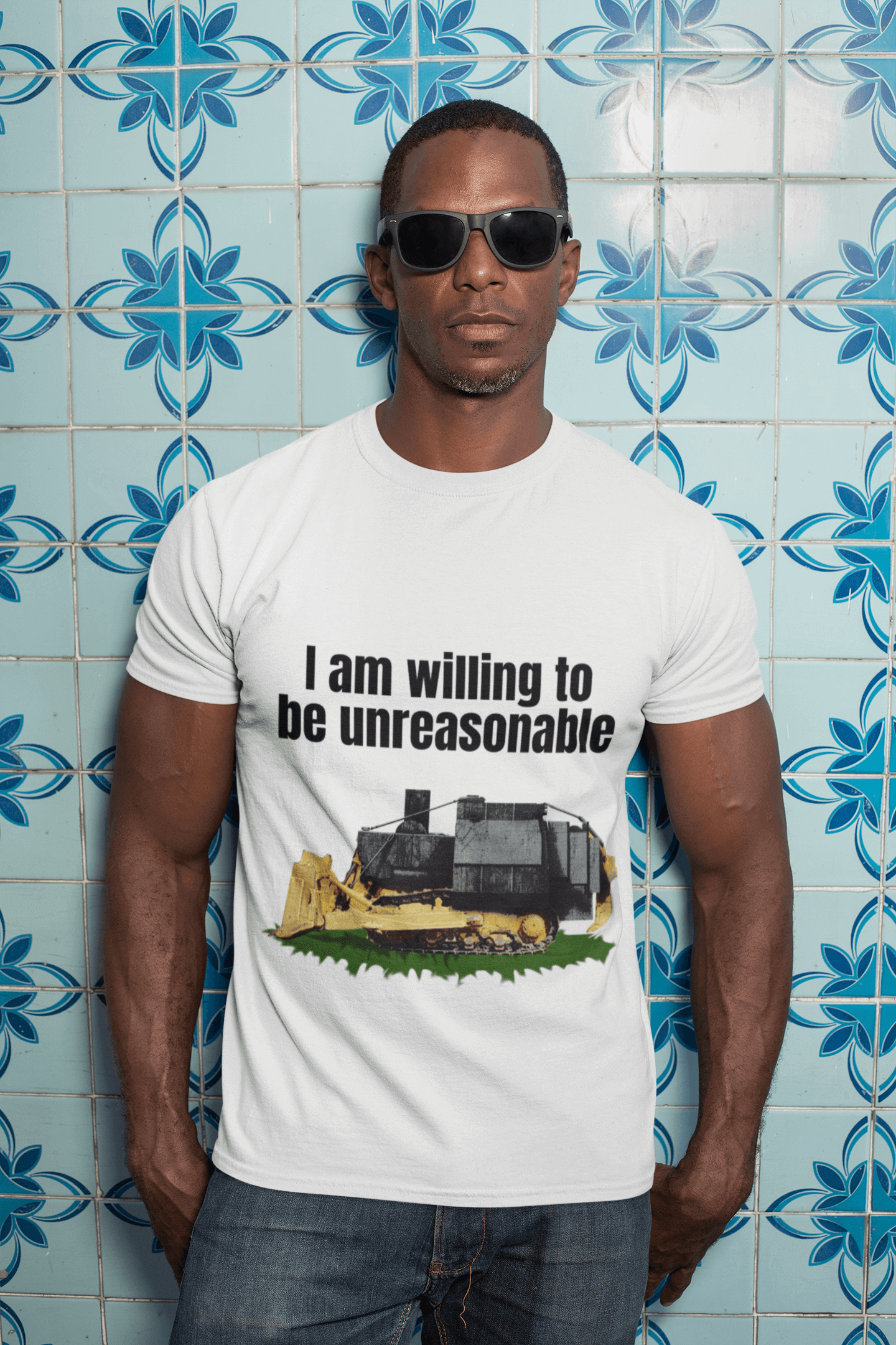 I am willing to be unreasonable - Short-Sleeve Unisex T-Shirt 1776 2A 2nd amendment 2nd amendmnet 4th of july adult agorism dont tread on me freedom freedumb kill dozer killdozer liberal tears libertarian liberty liberty snake