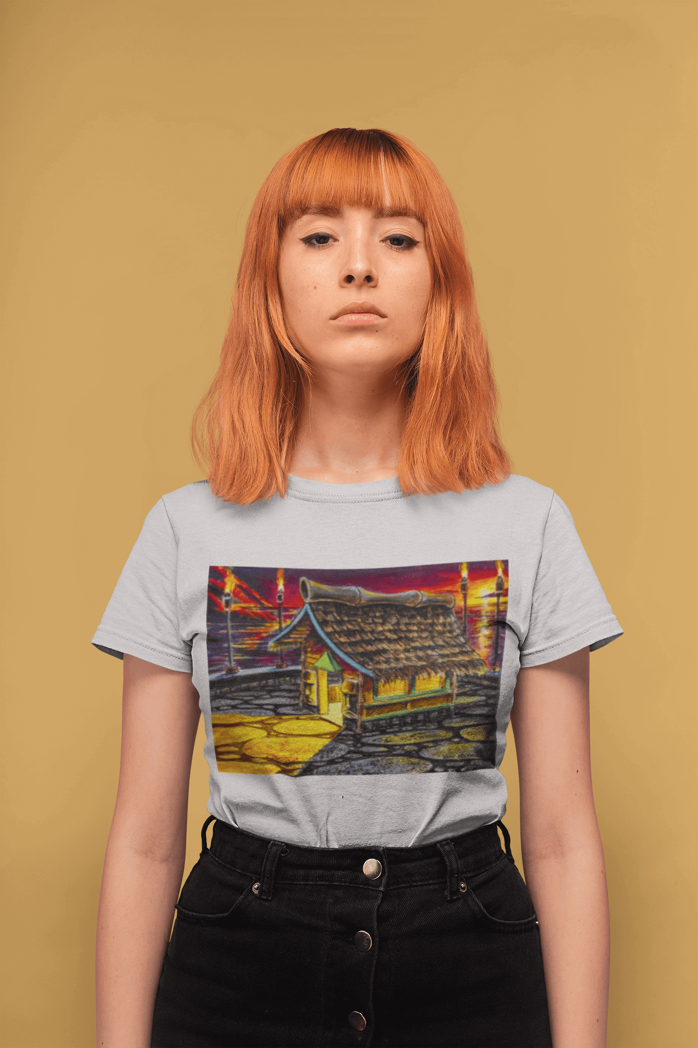 Island Tiki Hut - MaddK Studio - Unisex Short-Sleeve T-Shirt