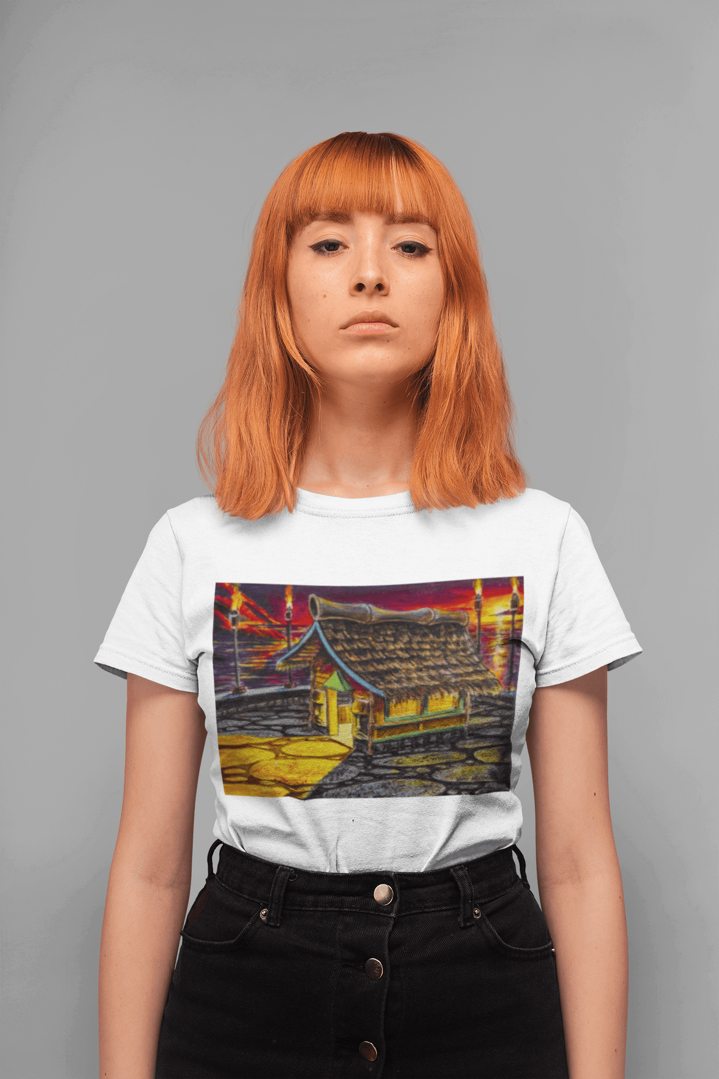 Island Tiki Hut - MaddK Studio - Unisex Short-Sleeve T-Shirt