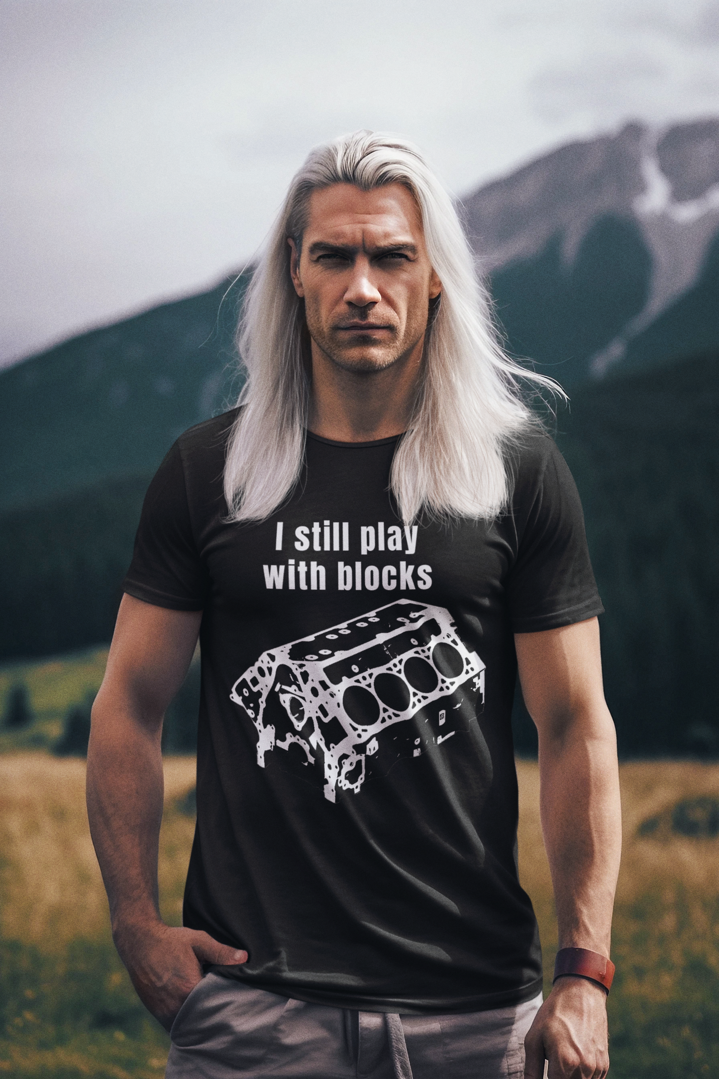 I still play with blocks - Unisex T-Shirt All FB