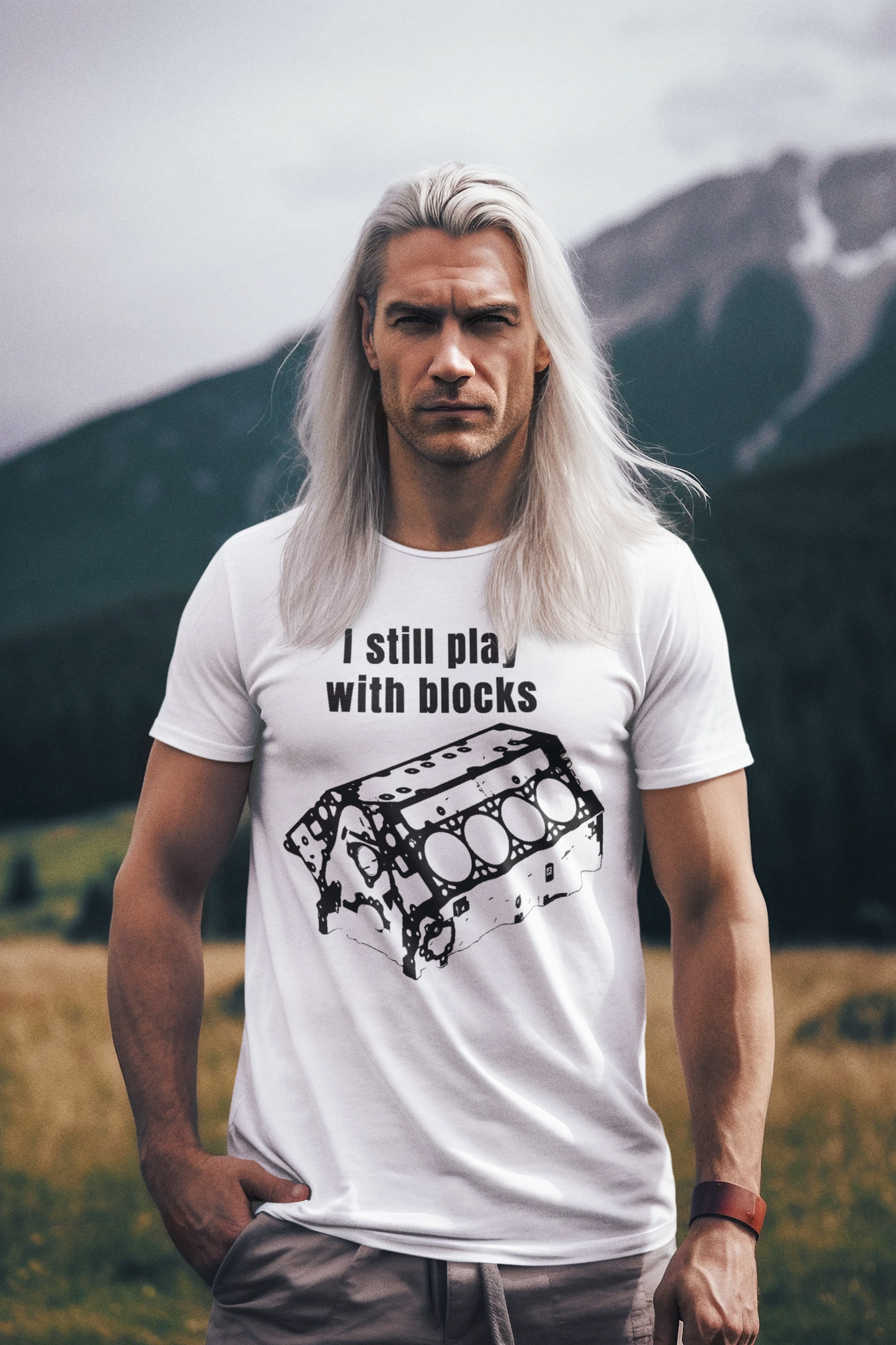 I still play with blocks - Unisex T-Shirt All FB