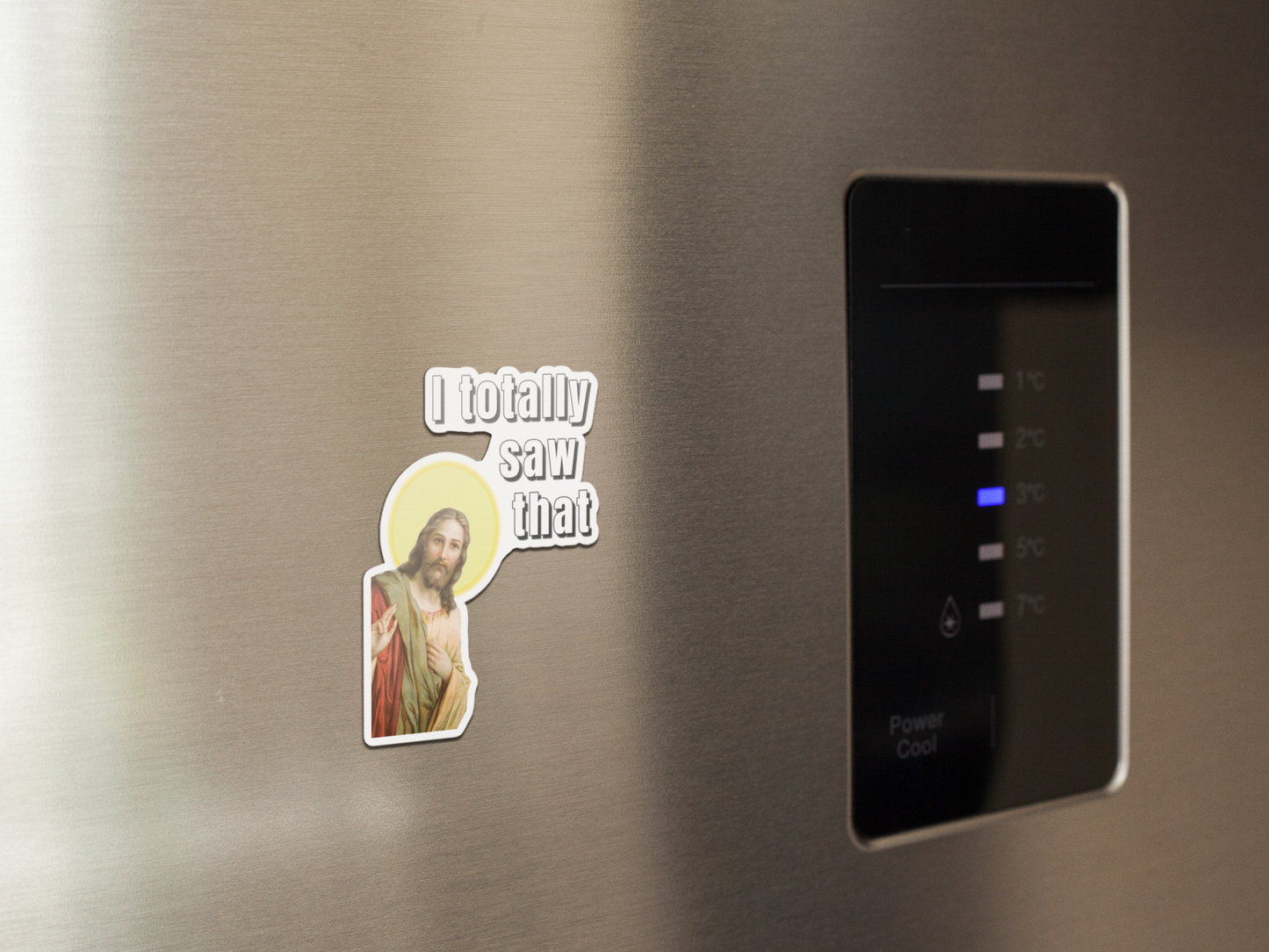 I totally saw that fridge magnet wholesale All FB fridge magnet funny meme graphic horrible designs horribledesigns i saw that i totally saw that jesus jesus meme kitchen magnet magnet religious meme small business wholesale