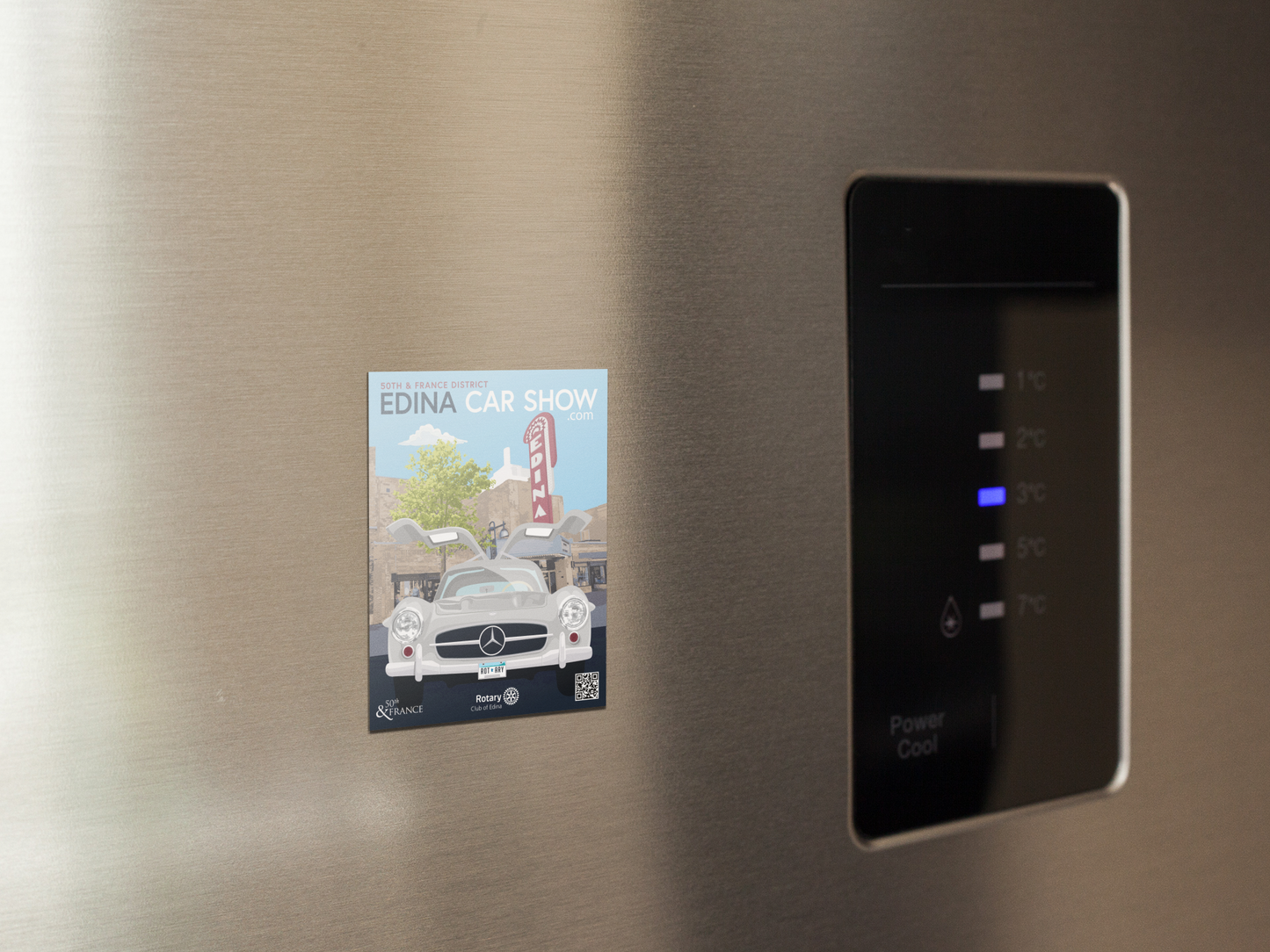 Edina Car Show fridge magnet 2"x3" All FB