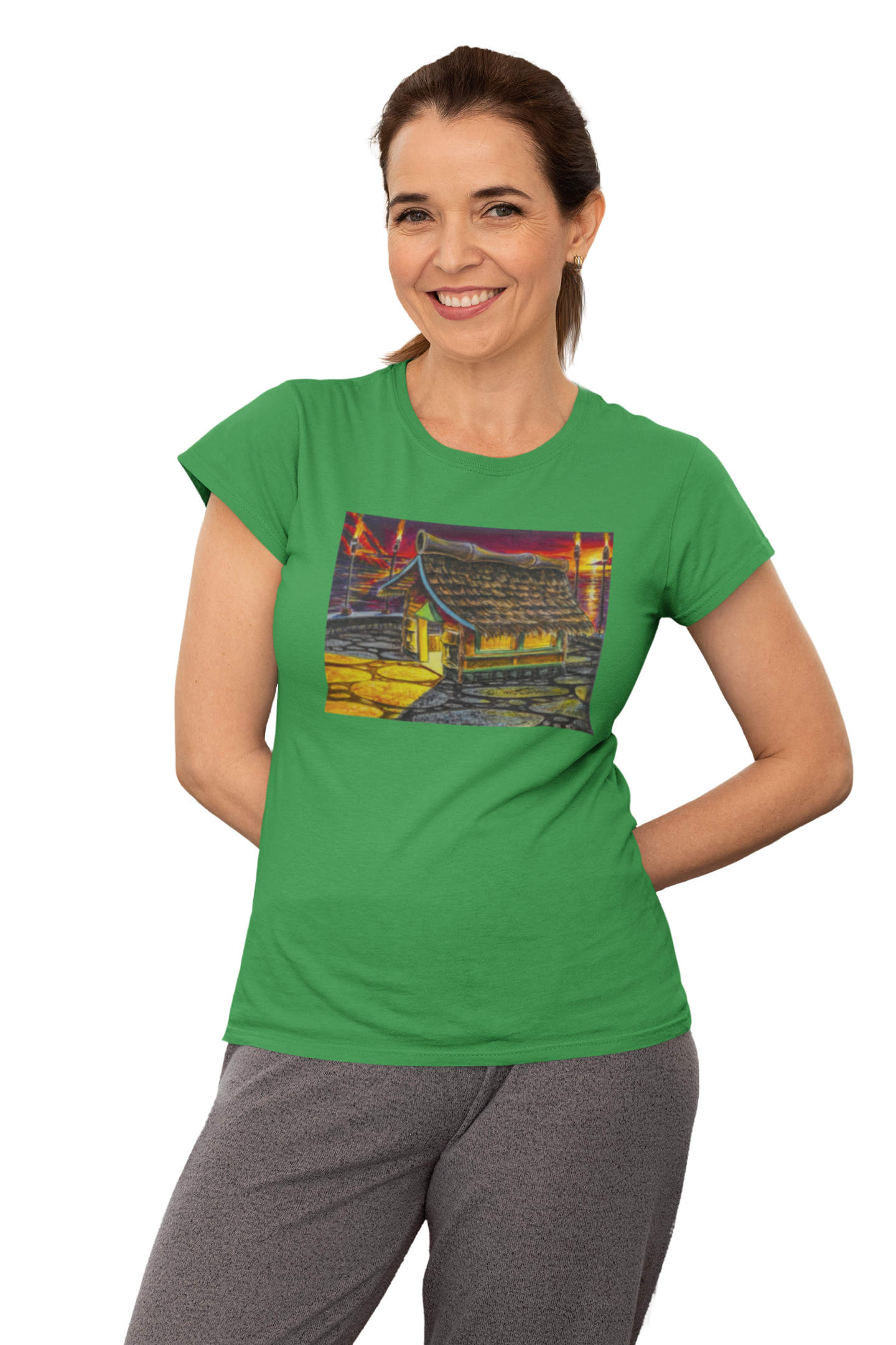 Island Tiki Hut - MaddK Studio - Unisex Short-Sleeve T-Shirt