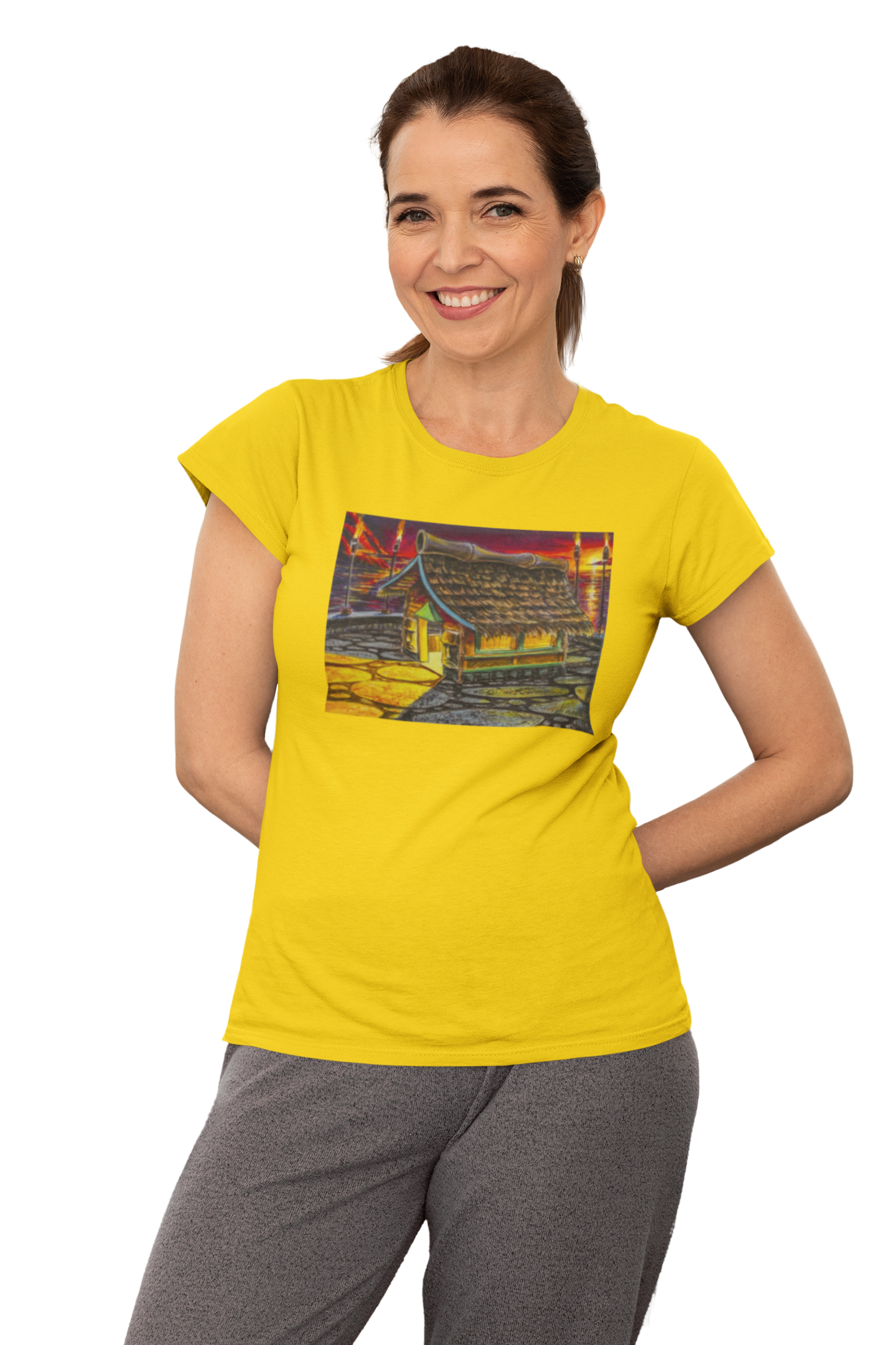 Island Tiki Hut - MaddK Studio - Unisex Short-Sleeve T-Shirt