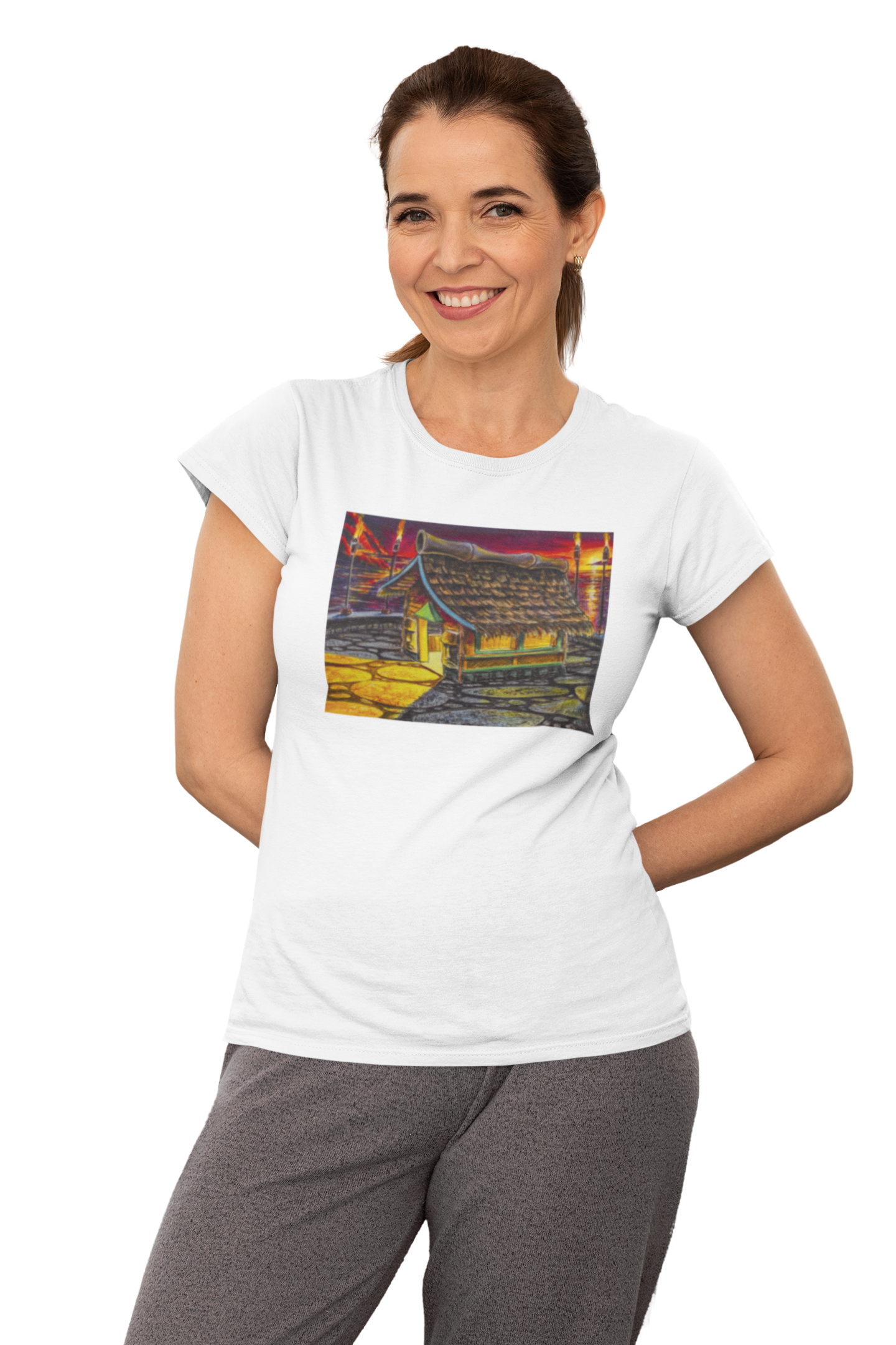 Island Tiki Hut - MaddK Studio - Unisex Short-Sleeve T-Shirt