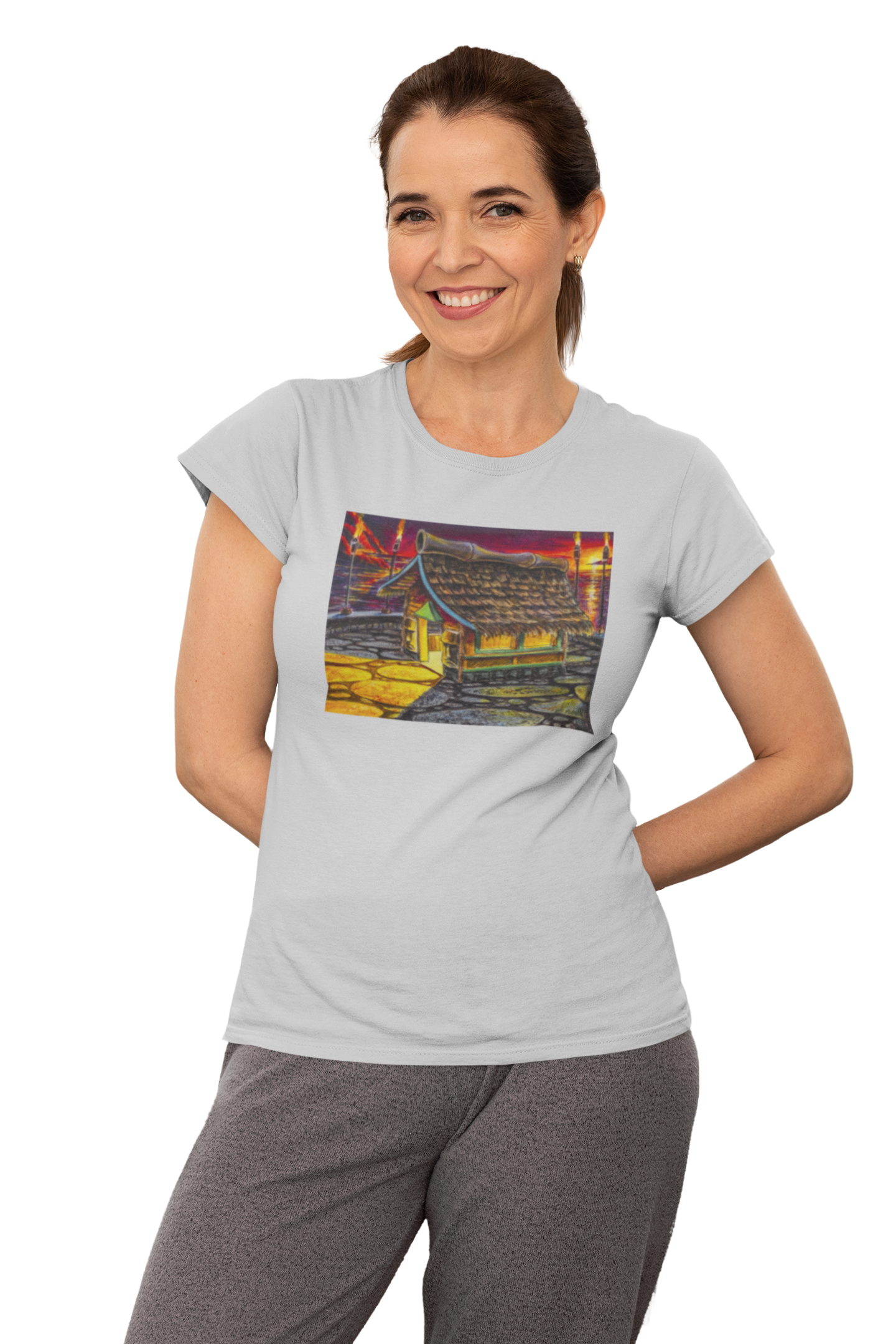 Island Tiki Hut - MaddK Studio - Unisex Short-Sleeve T-Shirt