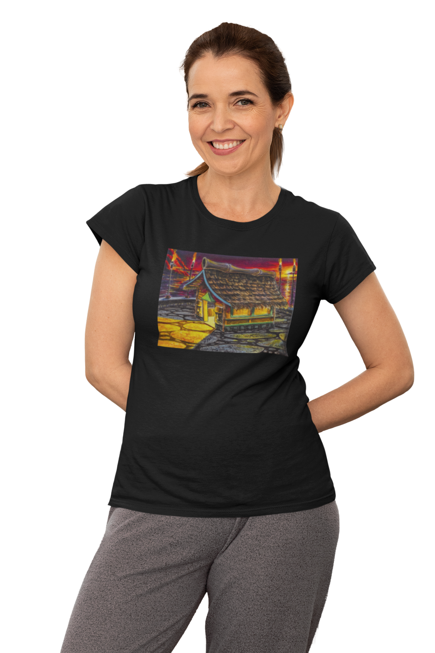 Island Tiki Hut - MaddK Studio - Unisex Short-Sleeve T-Shirt