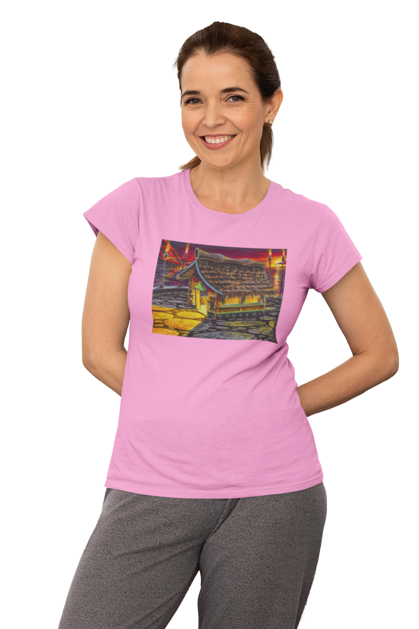 Island Tiki Hut - MaddK Studio - Unisex Short-Sleeve T-Shirt