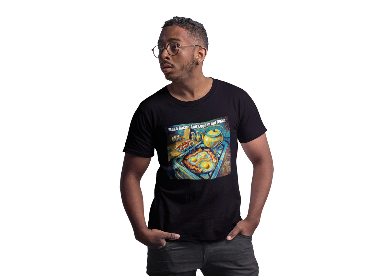 Make bacon and eggs great again unisex T-Shirt All Christmas gift Fathers Day Shirt FB funny shirt gift for dad gift for grandpa gift for him T-Shirt Unique gift