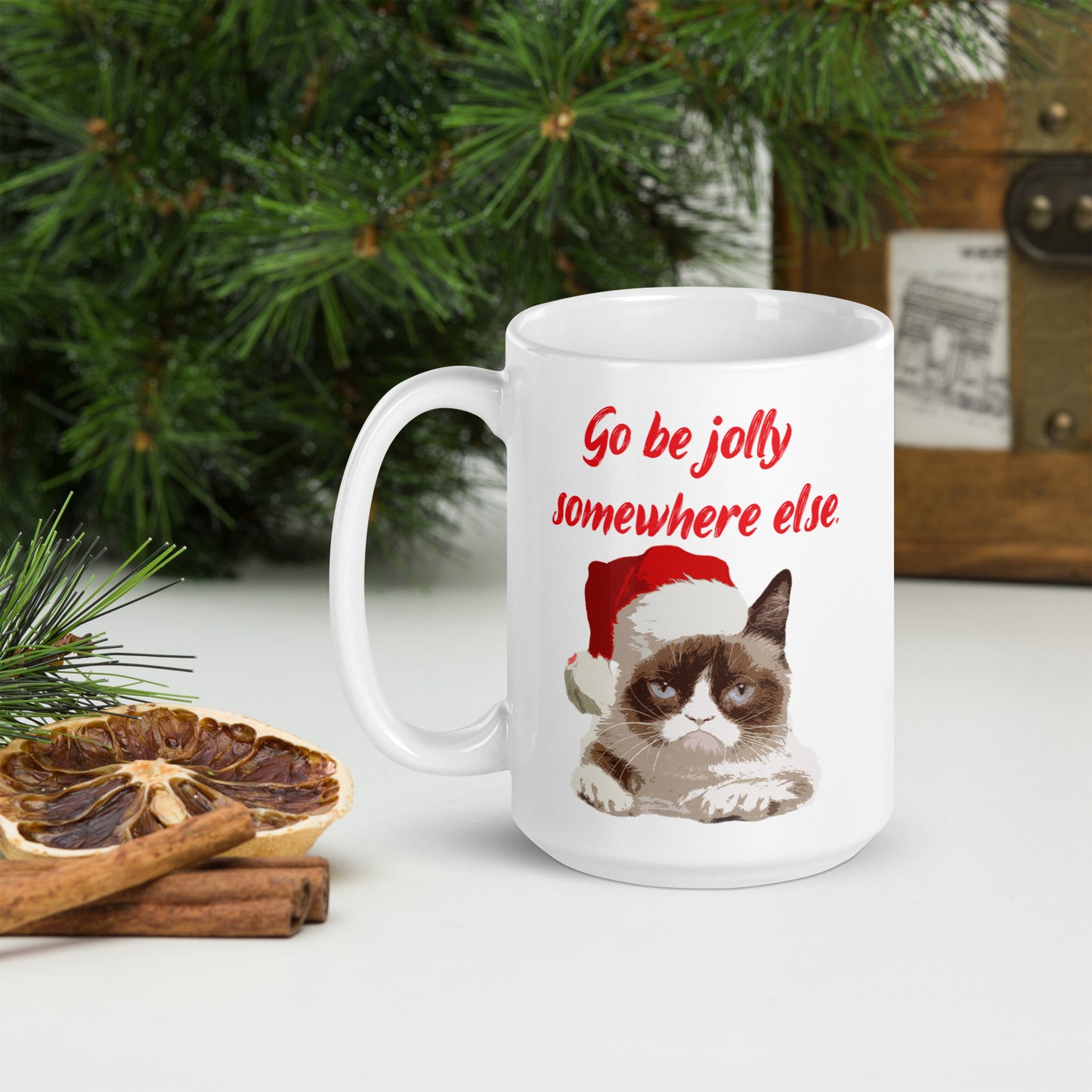 Grumpy cat - go be jolly somewhere else Mug Wholesale adult mug All Christmas gift co-worker gift coffee mug coworker gift dads day gift dishwasher safe mug FB funny coffee mug funny mug mug wholesale