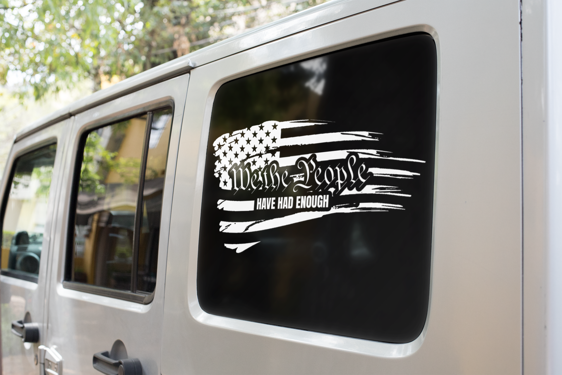 We the People have had enough Vinyl decal 2A Car Window Decal Gift For Her Him laptop decal liberty truck decals truck decals country truck decals for men van decals