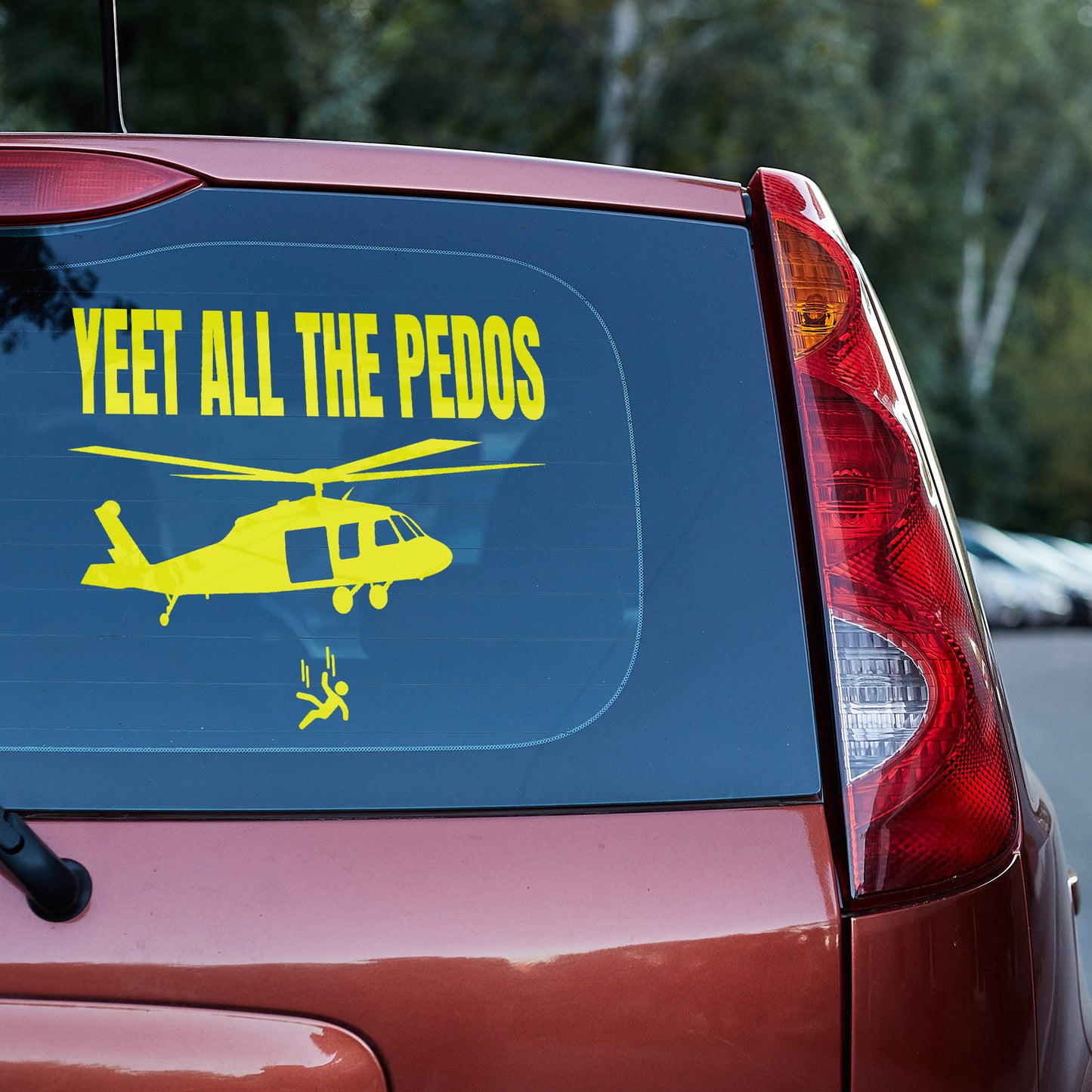 yeet all the Pedos Vinyl Decal Diddy Epstein Epstein Client List p diddy window decal window sticker