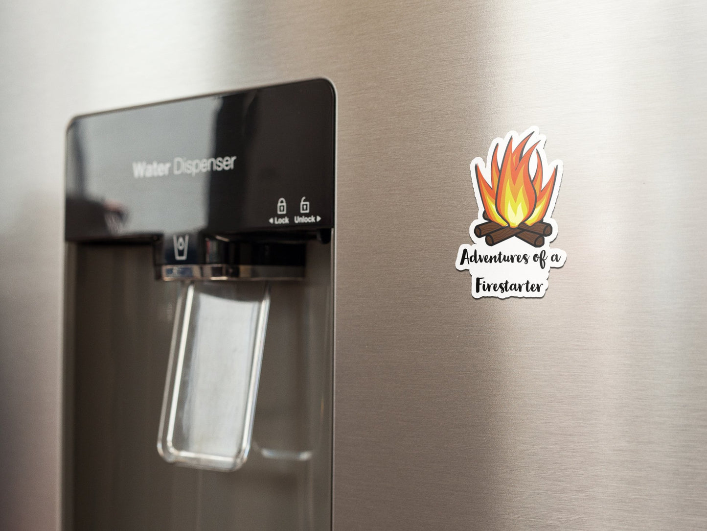 Adventures of a Firestarter - refrigerator magnet All FB