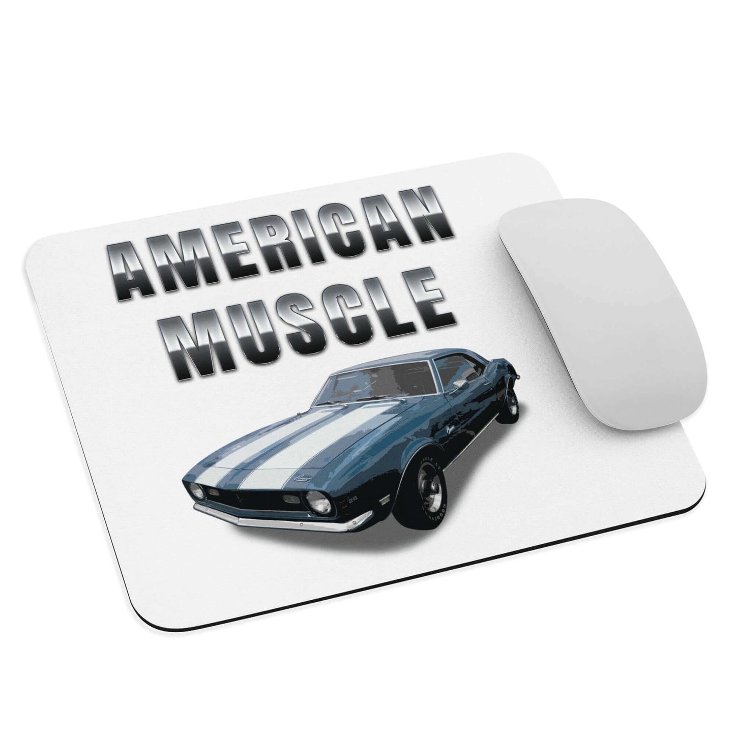 American Muscle - 1969 Chevy Camaro - Mouse pad 1969 camaro All American Made American Muscle Camaro Camaro engine Camaro horsepower Camaro performance Camaro SS Camaro torque Camaro transmission Camaro V8 Chevy Chevy Strong Chrevrolet FB Made in America Mucle Car MUSCLE Muscle Car Pony car Sports car US BUILT