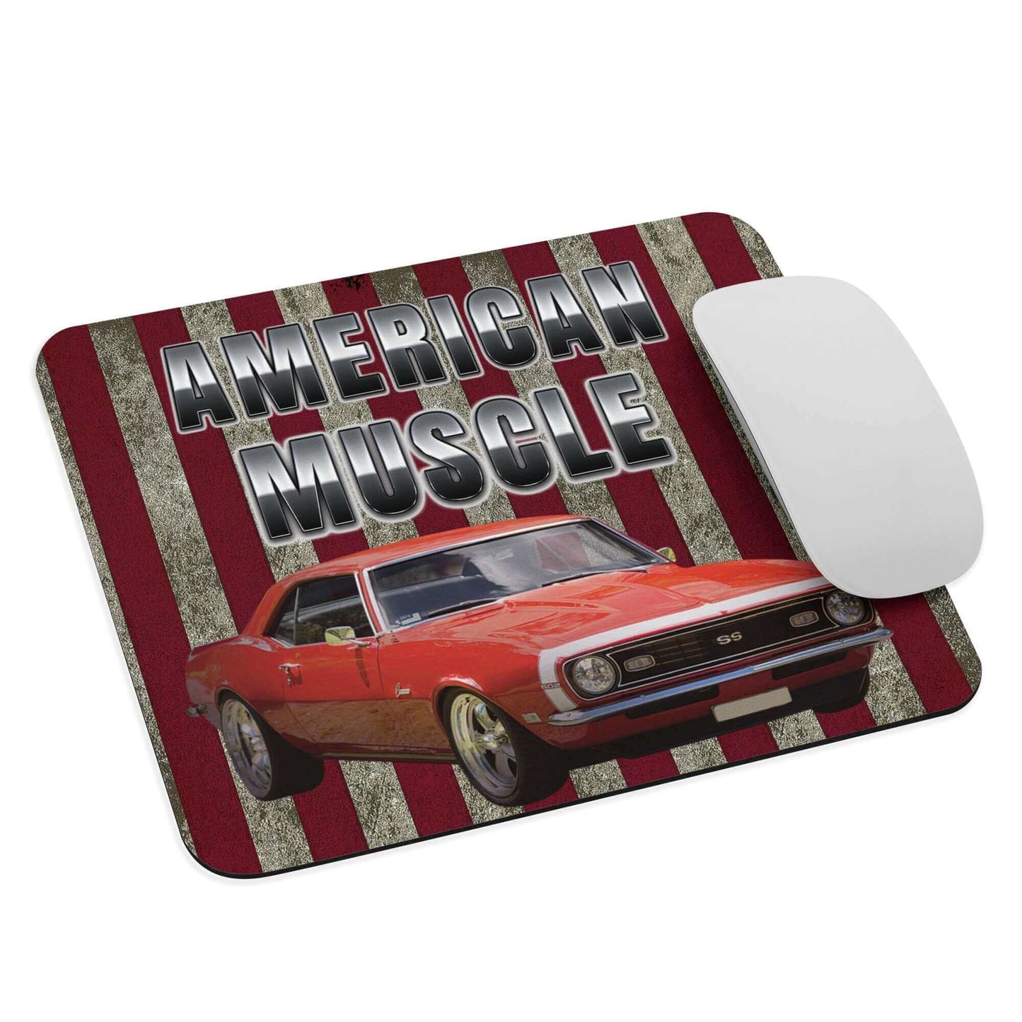 American Muscle - Chevy Corvette - Mouse pad american made Chevy Chrevrolet Corvette Custom Mouse Pad gas car gasoline car made in America muscle car V6 V8