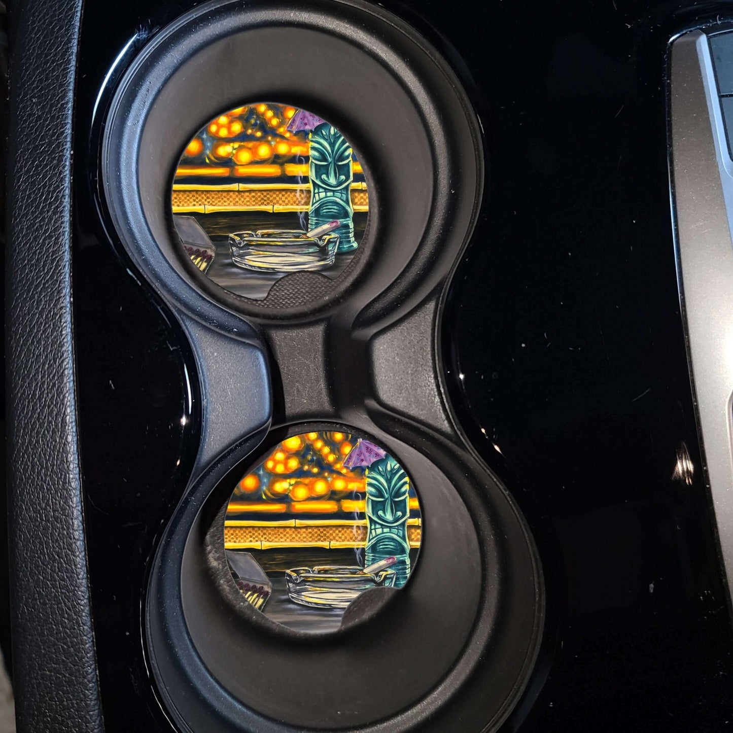 Beth Stepped Away - MaddK Studio - car drink coaster - Horrible Designs