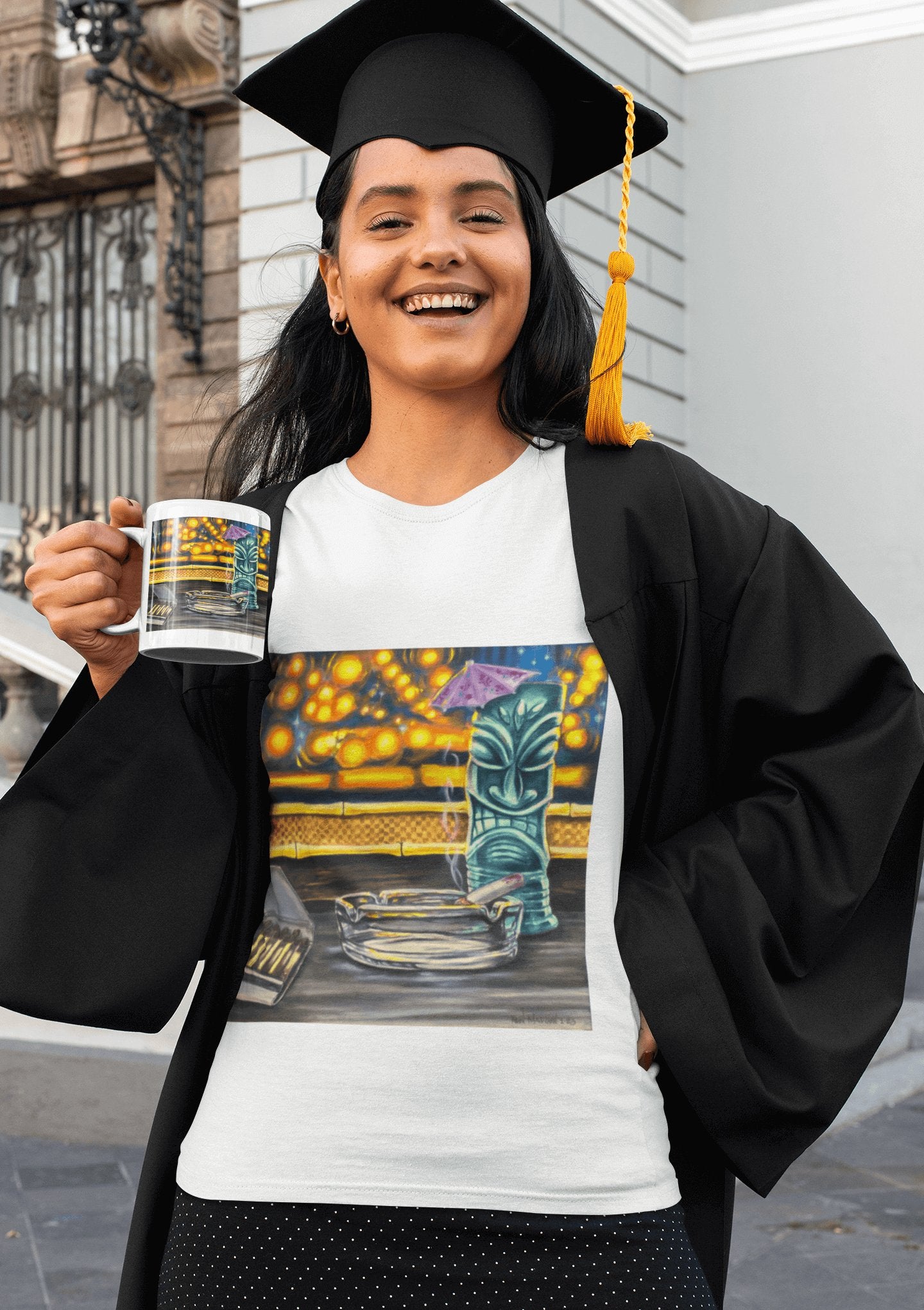 Beth Stepped Away - MaddK Studio- White glossy mug - Horrible Designs