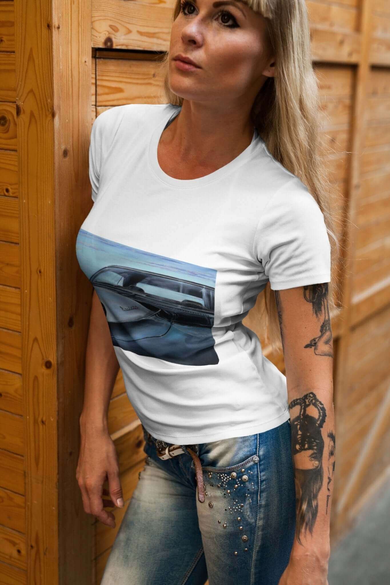 CUDA 440 - 6 - MaddK Studio - Unisex Short-Sleeve T-Shirt 6 cylinder 8 cylinder All American Made American Muscle Art barracuda car classic american car classic car CUDA 440 CUDA 440 6 pack FB gas car gasoline car hand made Handmade large car MaddK Made In America made in USA Mucle Car Muscle Car Race Car Small Business Made Sports car Street Car Vintage Car