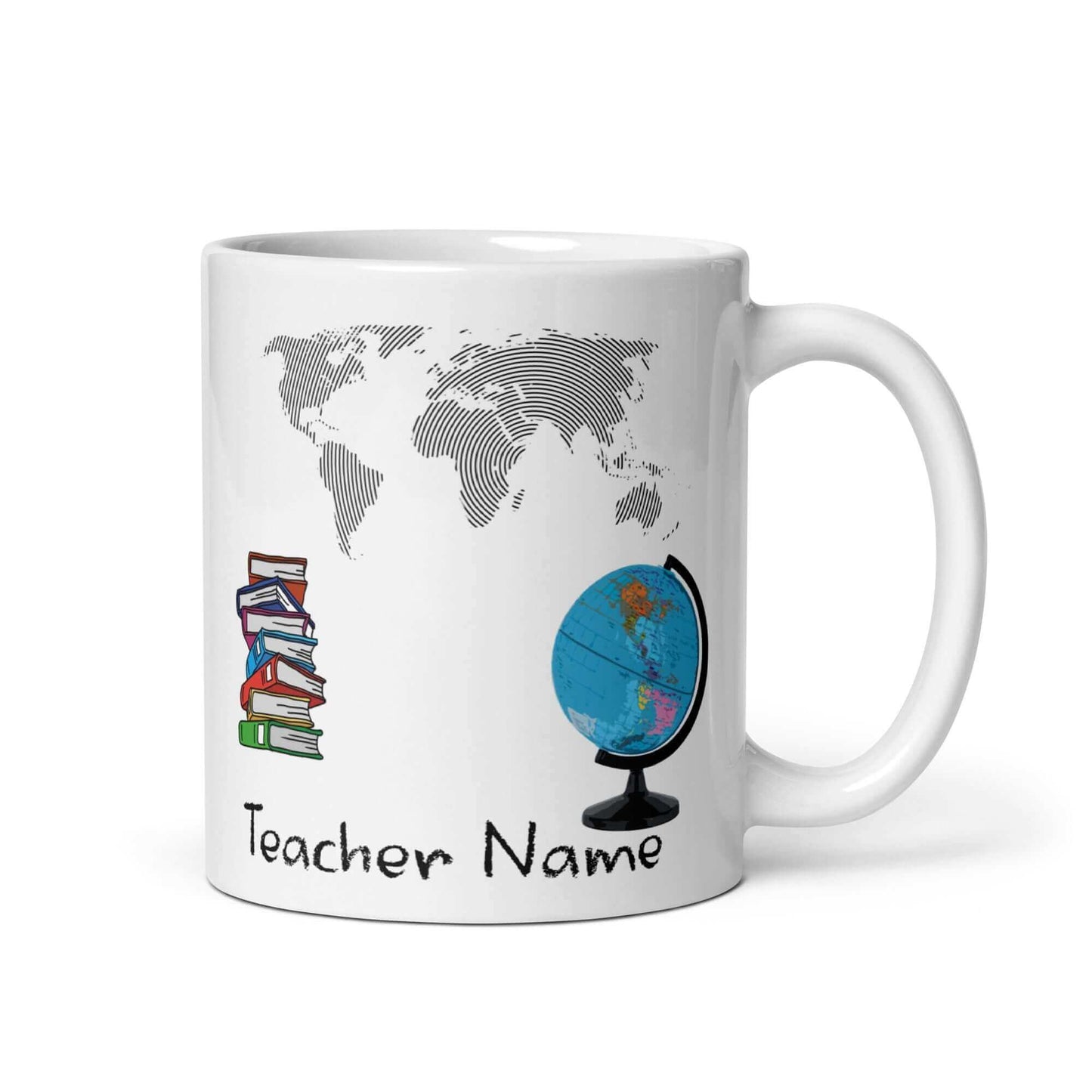 Geography / Social Studies Teacher - White glossy mug - Horrible Designs