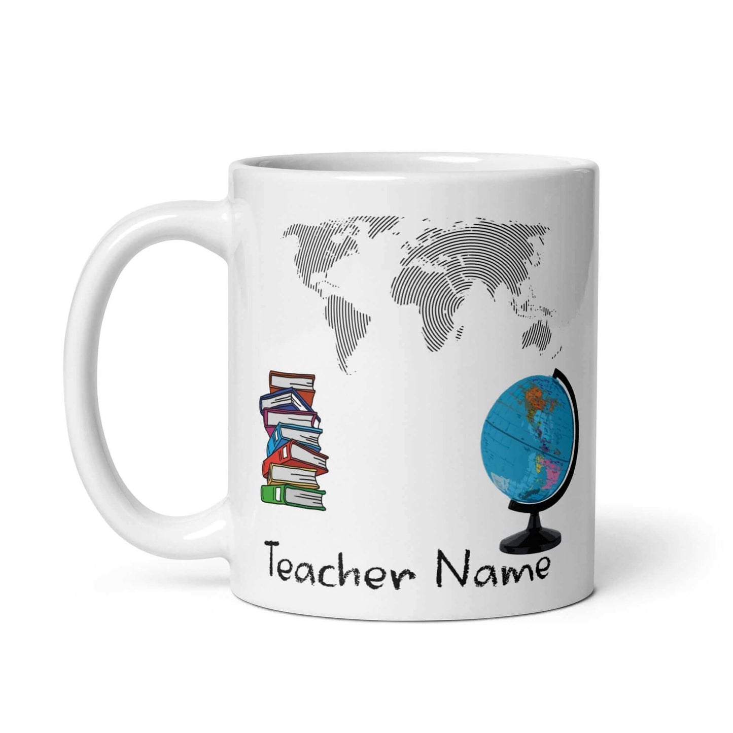 Geography / Social Studies Teacher - White glossy mug - Horrible Designs