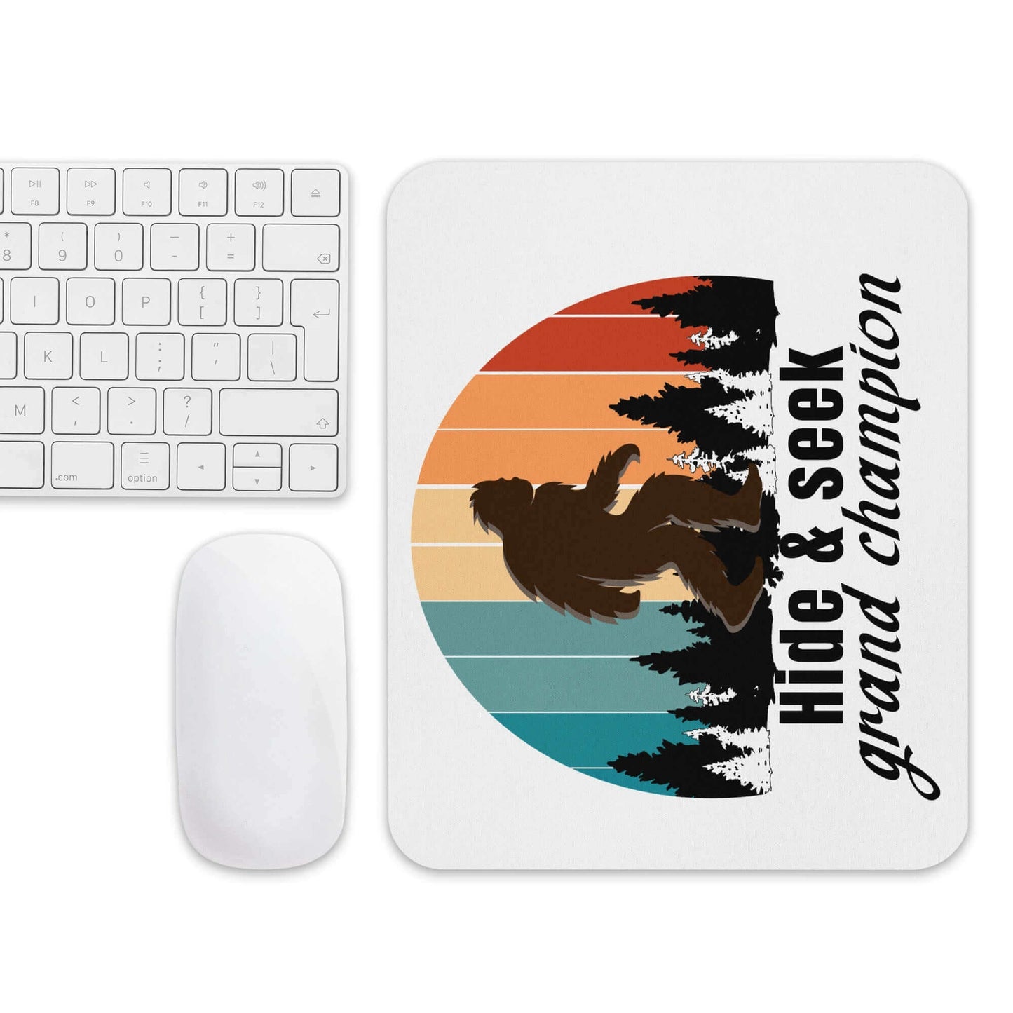 Hide and seek grand champion - Mouse pad All big foot bigfoot FB funny grand champion hide and seek meme mouse pad sasquatch Yeti