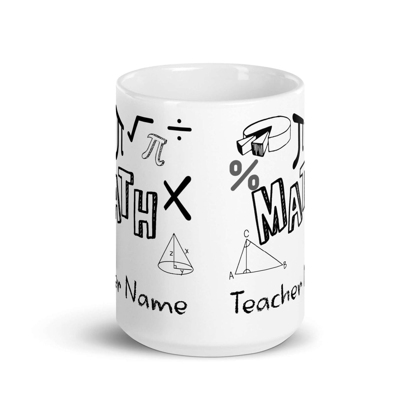 Math Teacher - White glossy mug All end of year FB math math teacher school teacher teacher appreciation teacher gift