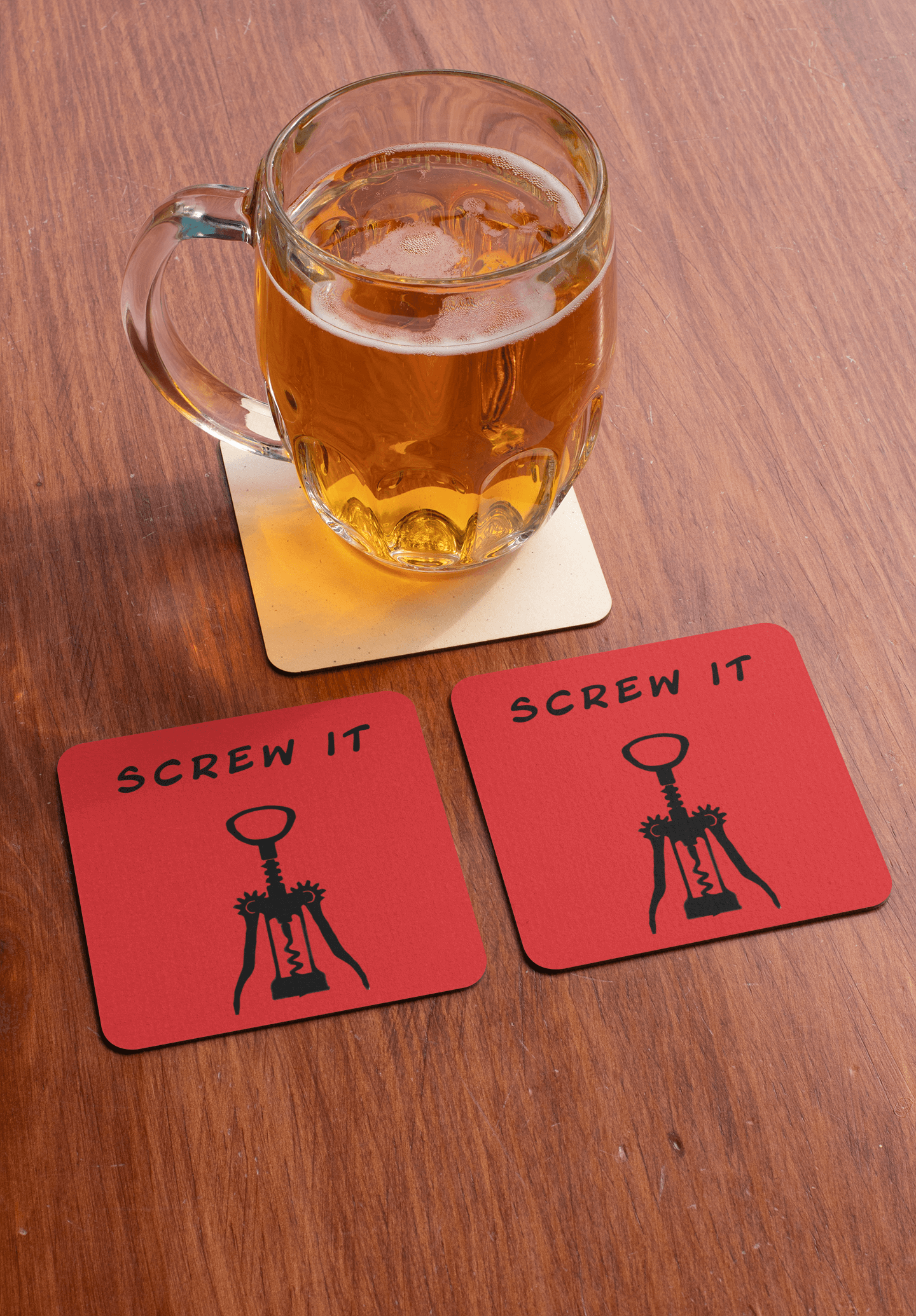 Screw It - Drink coaster adulting All American Made FB Made In America made in USA screw it wine