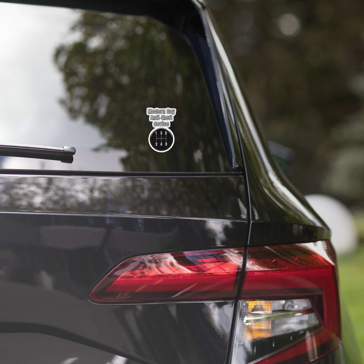 Modern Day Anti-theft device Bubble-free stickers All anti-theft car jack car jacking FB funny sticker manual transmission meme sticker millenial minneapolis stick shift sticker vinyl sticker water proof sticker zennial