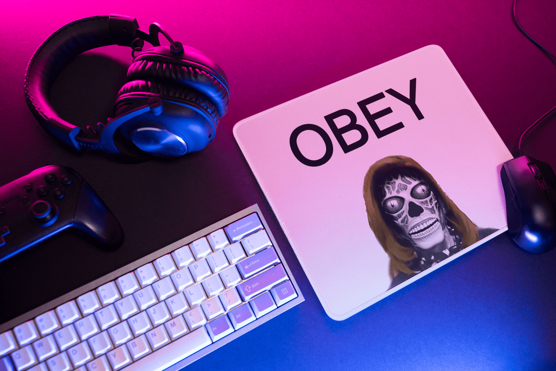 OBEY - Mouse pad All CONSUME FB mouse pad Nancy Pelosi OBEY Pelosi They Live