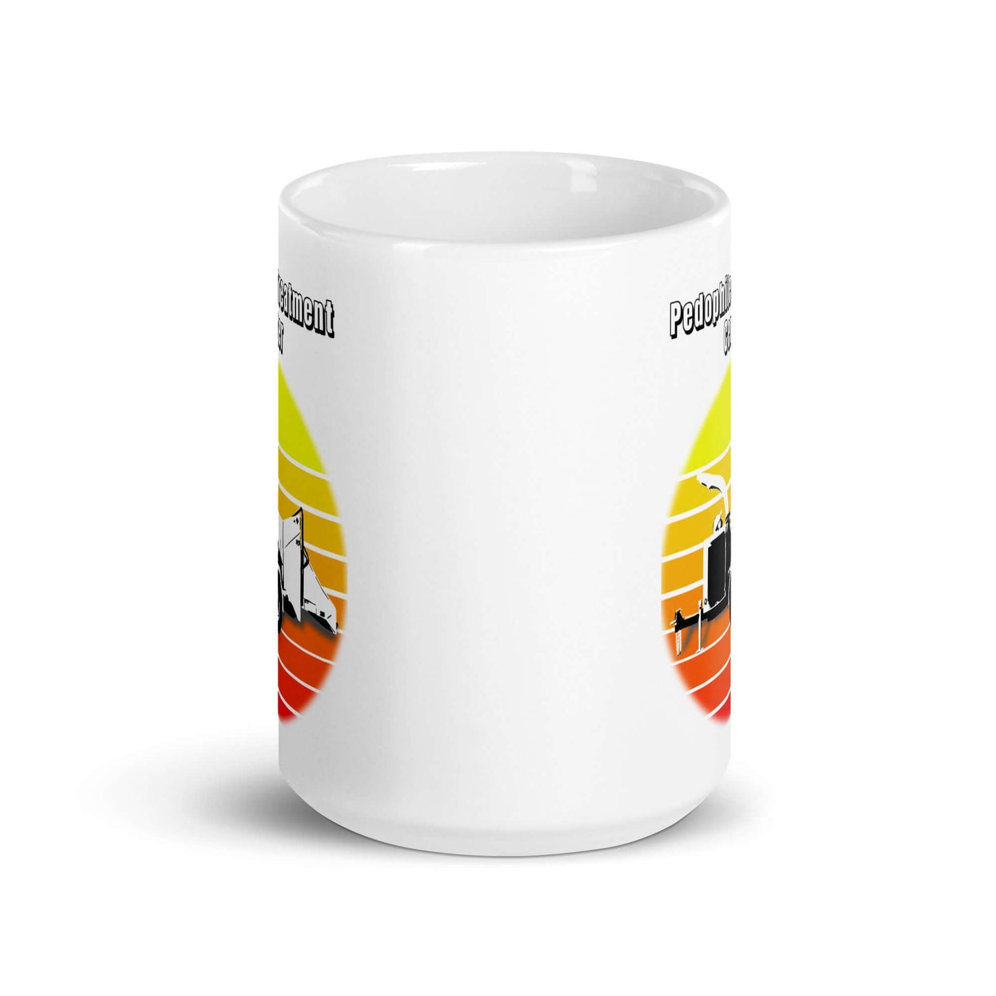 Pedophile treatment center - White glossy mug - Horrible Designs