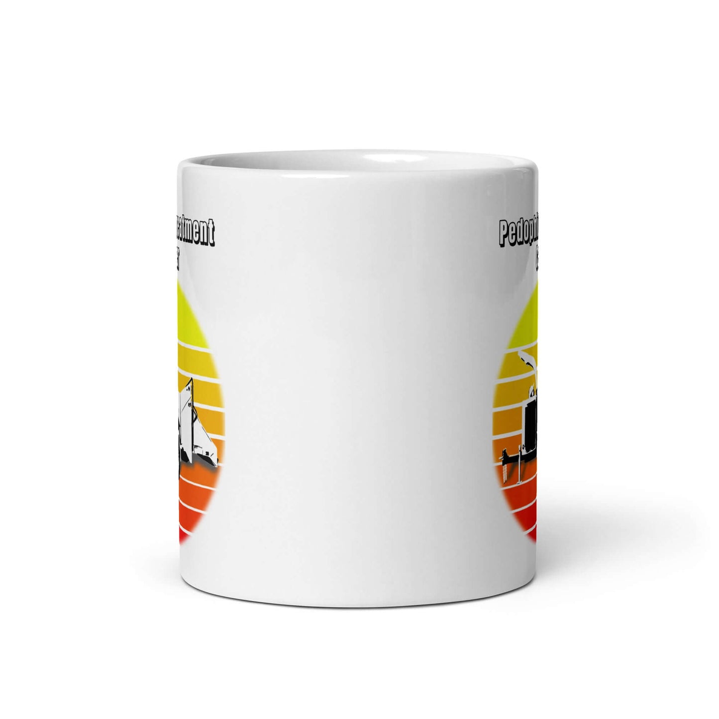 Pedophile treatment center - White glossy mug - Horrible Designs