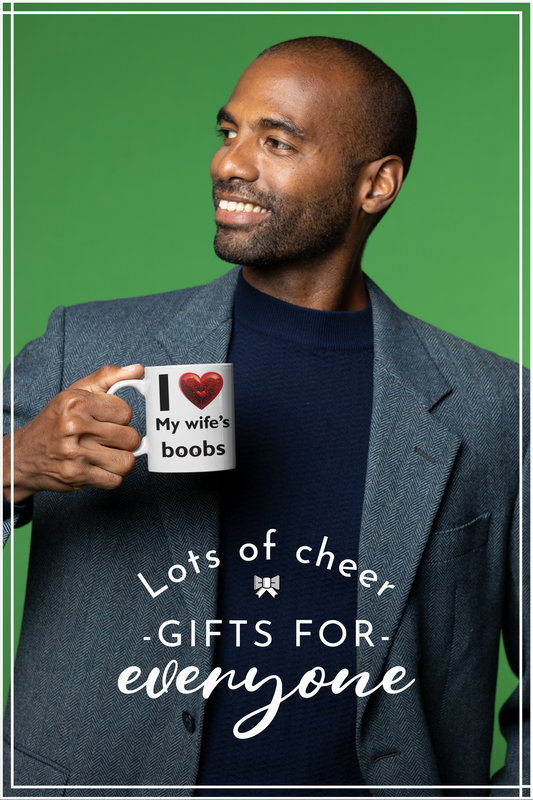 I love my wife's boobs - White glossy mug