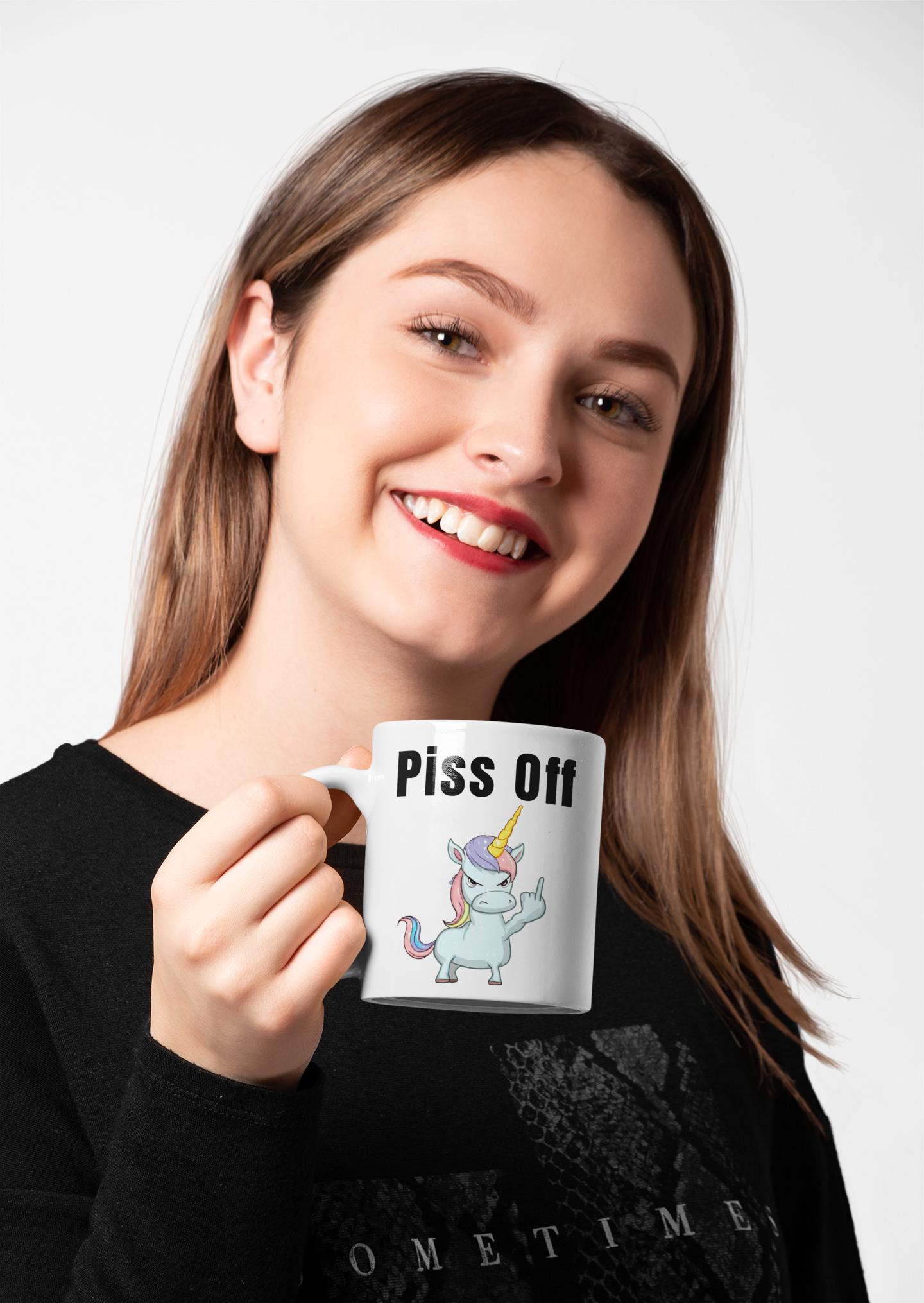 Piss Off- White glossy mug