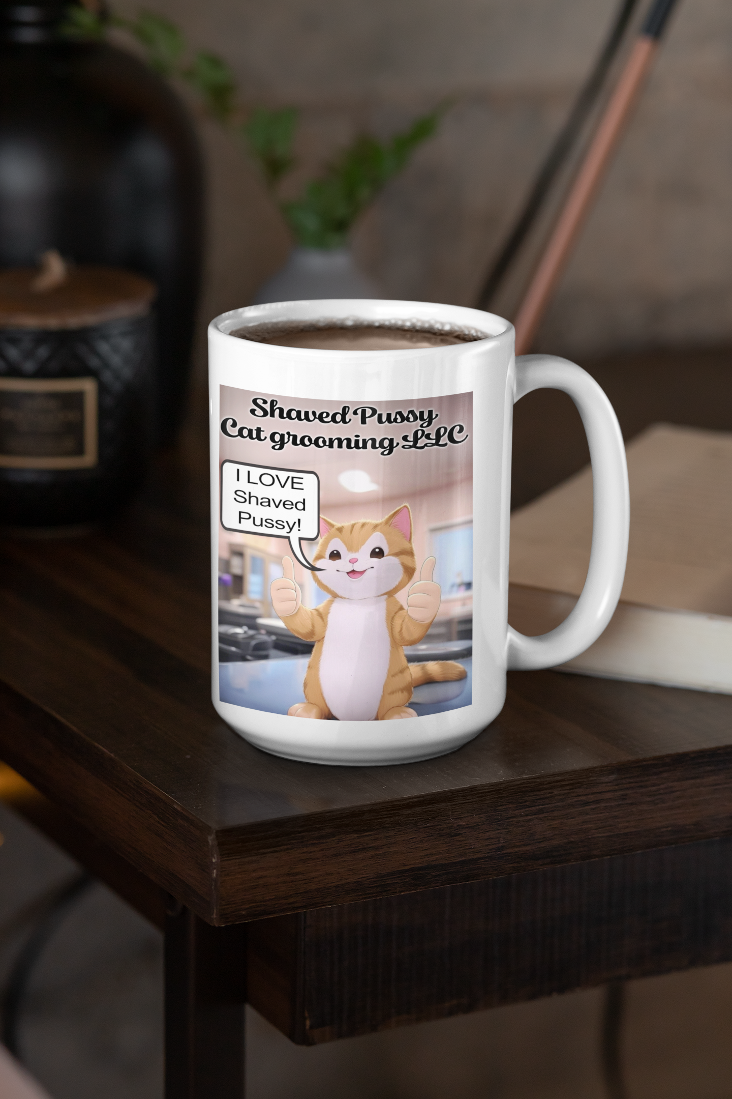 Shaved Pussy Cat Grooming LLC funny mug All Caffeine Christian gift Christmas gift Coffee Time Dark Humor FB Funny Sarcastic Mug gift for boyfriend gift for dad gift for grandpa gift for him gift for husband gift for mom gift for wife Java Mocha stocking stuffer