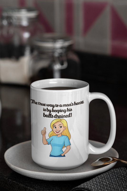 The TRUE way to a man's heart mug Coffee Time dad dad jokes dads day dads day gift fathers day Funny Sarcastic Mug gift for dad Mocha stocking stuffer