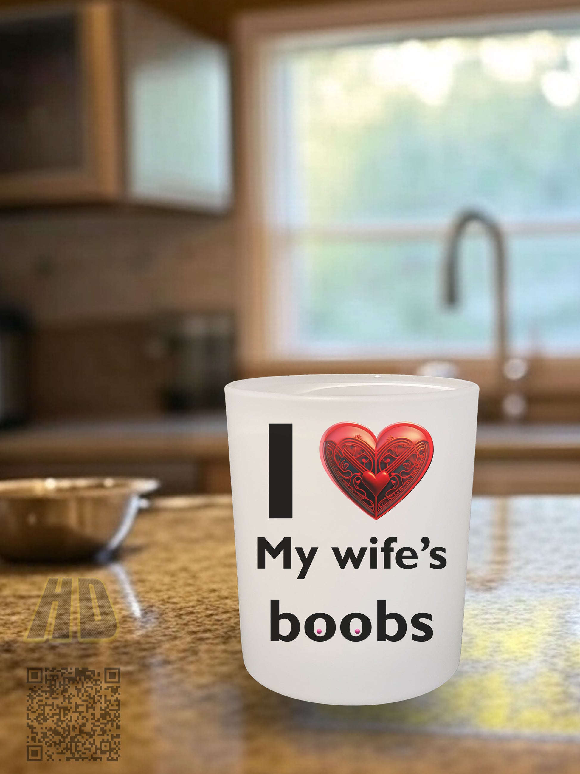 I love my wife's boobs 10.25 ounce rock glass All Boobies boobs fathers day FB gift for dad gift for him gift for husband gift for mom gift for wife tits Unique gift Whiskey