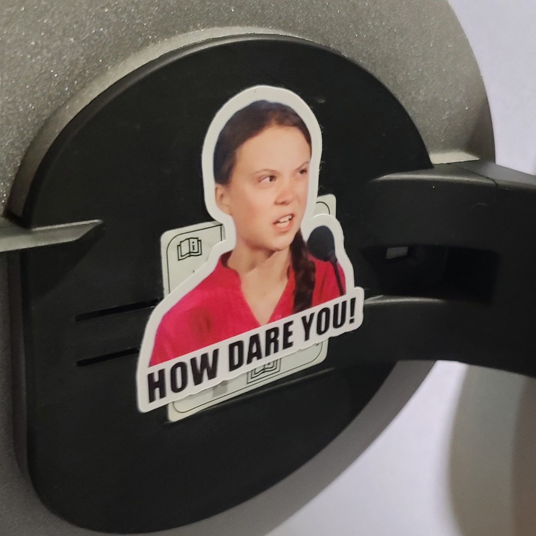 HOW DARE YOU - Sticker sheet - For your gas tank / gas can / lawn mower Climate Change Custom stickers Die cut stickers Gas engine Global Warming Graphic design stickers Greta Greta Sticker Greta Thurnburg gretta Gretta Sticker How Dare you how dare you sticker Kiss cut stickers Peel and stick stickers Sticker design Sticker printing Sticker sheets Vinyl stickers WEF World Economic Forum