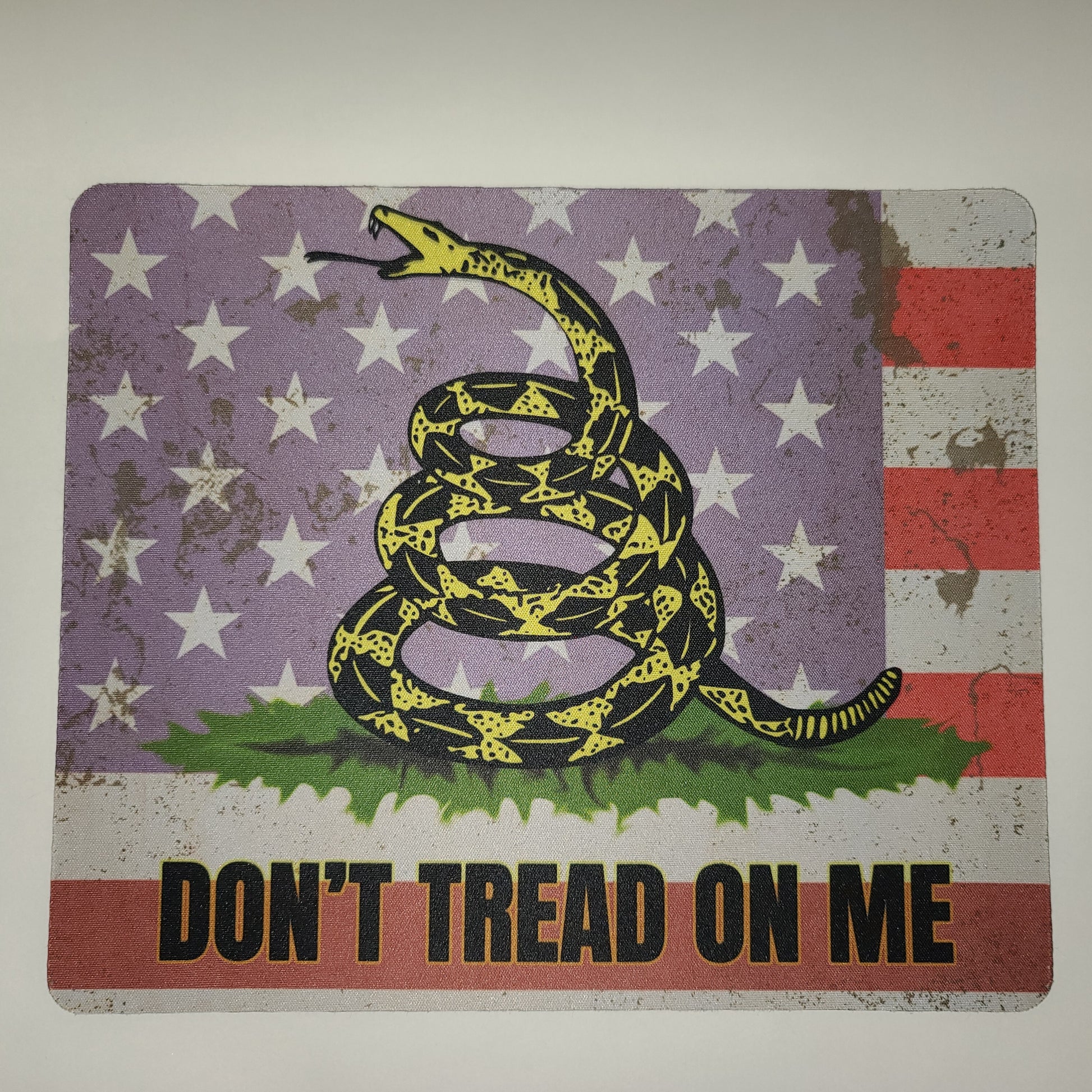 Don't tread on me - Mouse pad 2nd amendmnet agorism american flag american made gadsden libertarian liberty limited government made in america small business treason voluntaryism