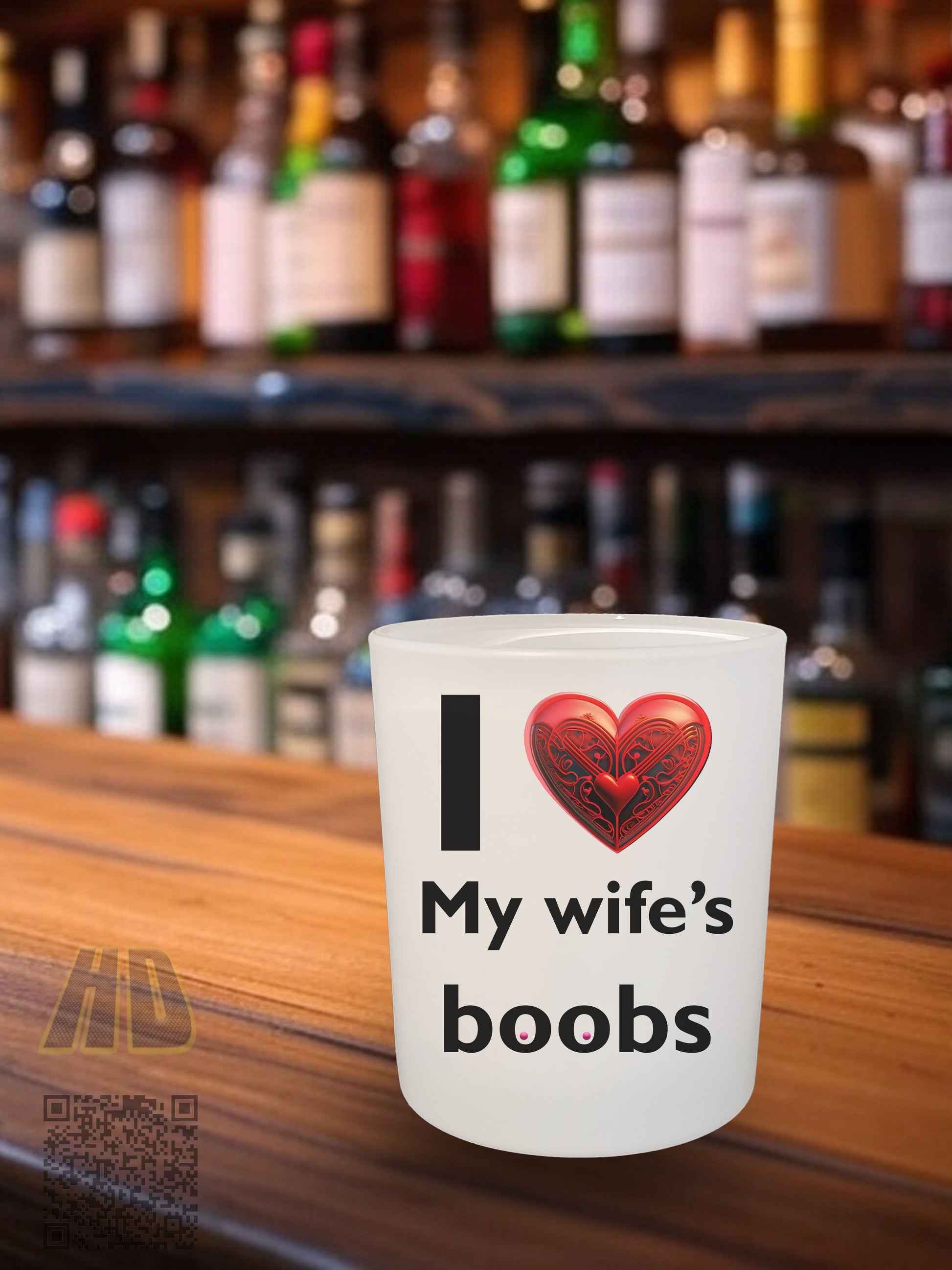 I love my wife's boobs 10.25 ounce rock glass All Boobies boobs fathers day FB gift for dad gift for him gift for husband gift for mom gift for wife tits Unique gift Whiskey